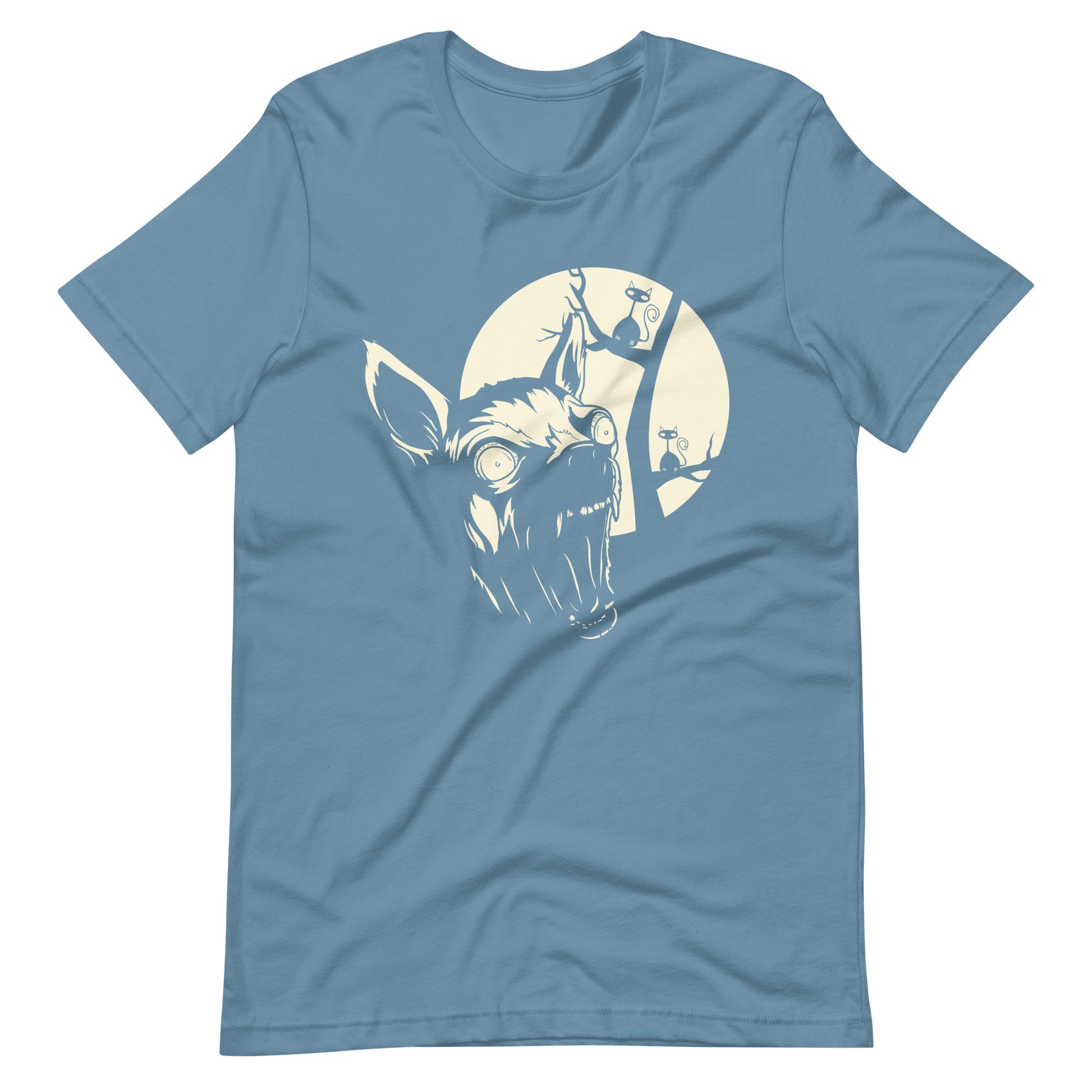 Printagon - Night Wild Animal - Unisex T-shirt - Steel Blue / S