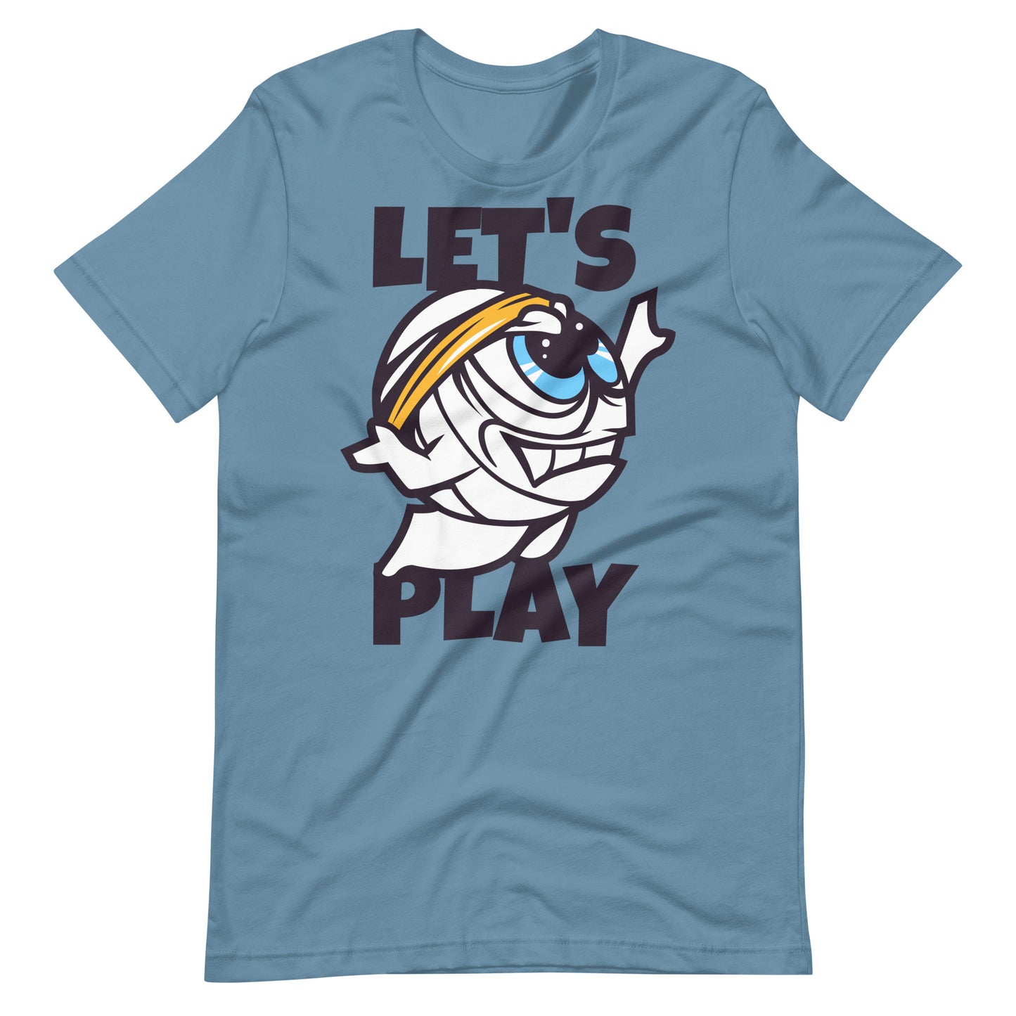 Printagon - Let's Play - Unisex T-shirt - Steel Blue / S