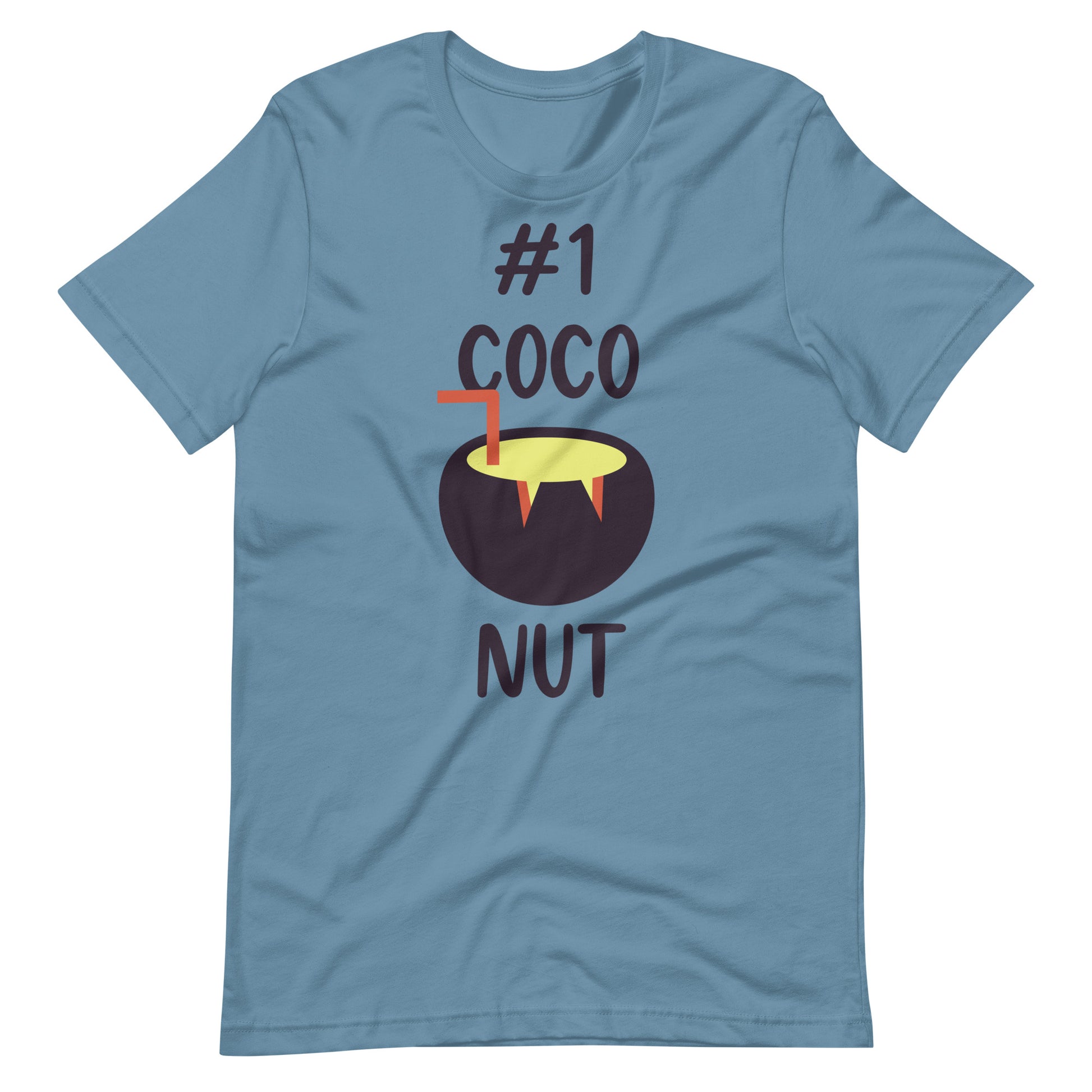 Printagon - Coconut #1 - Unisex T-shirt - Steel Blue / S