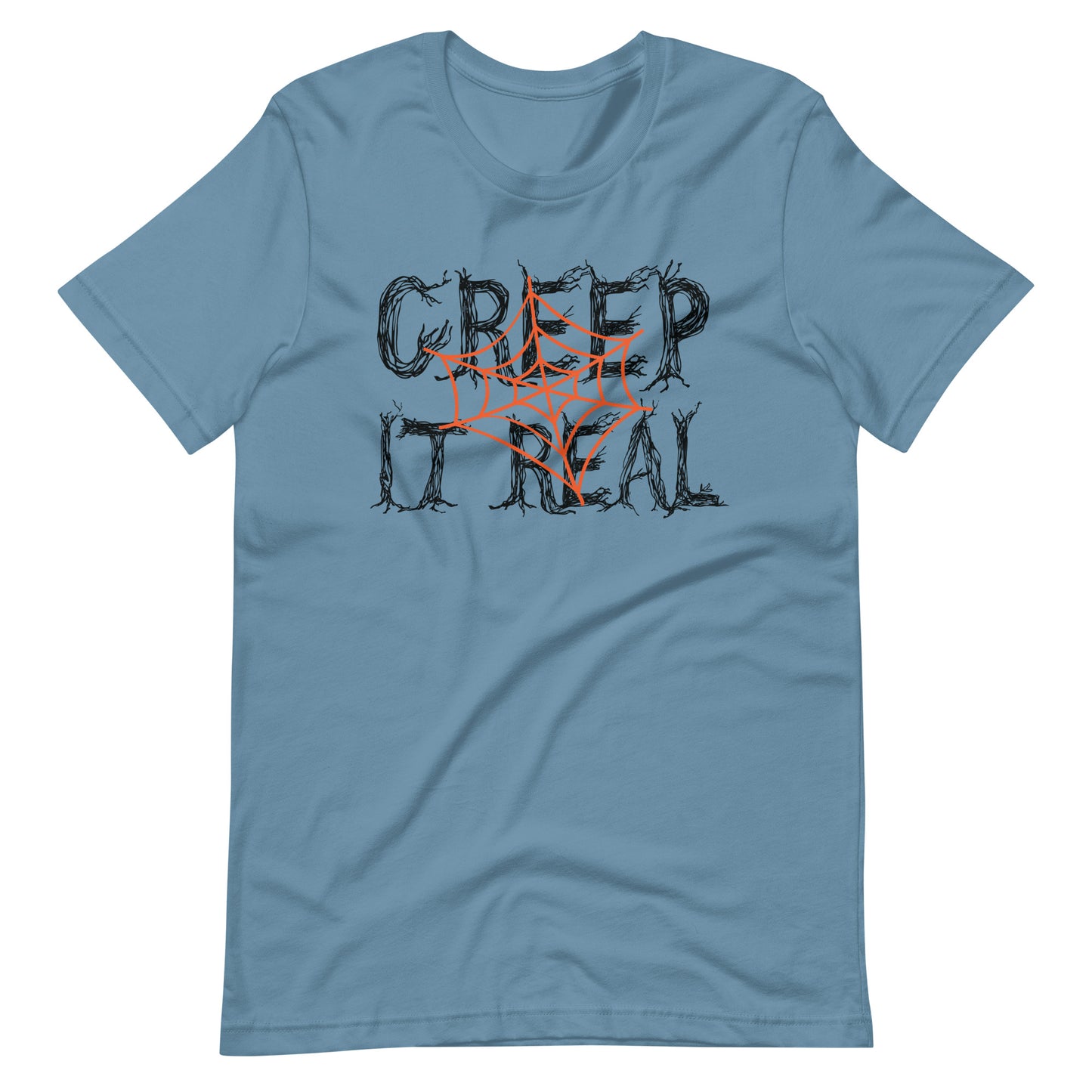 Printagon - Creep It Real - Unisex T-shirt - Steel Blue / S