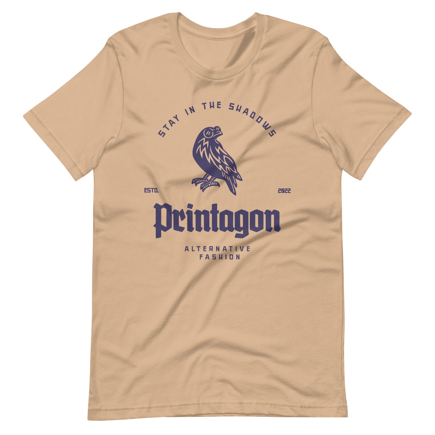 Printagon - Stay in The Shadows Unisex t-shirt - Tan / XS Printagon