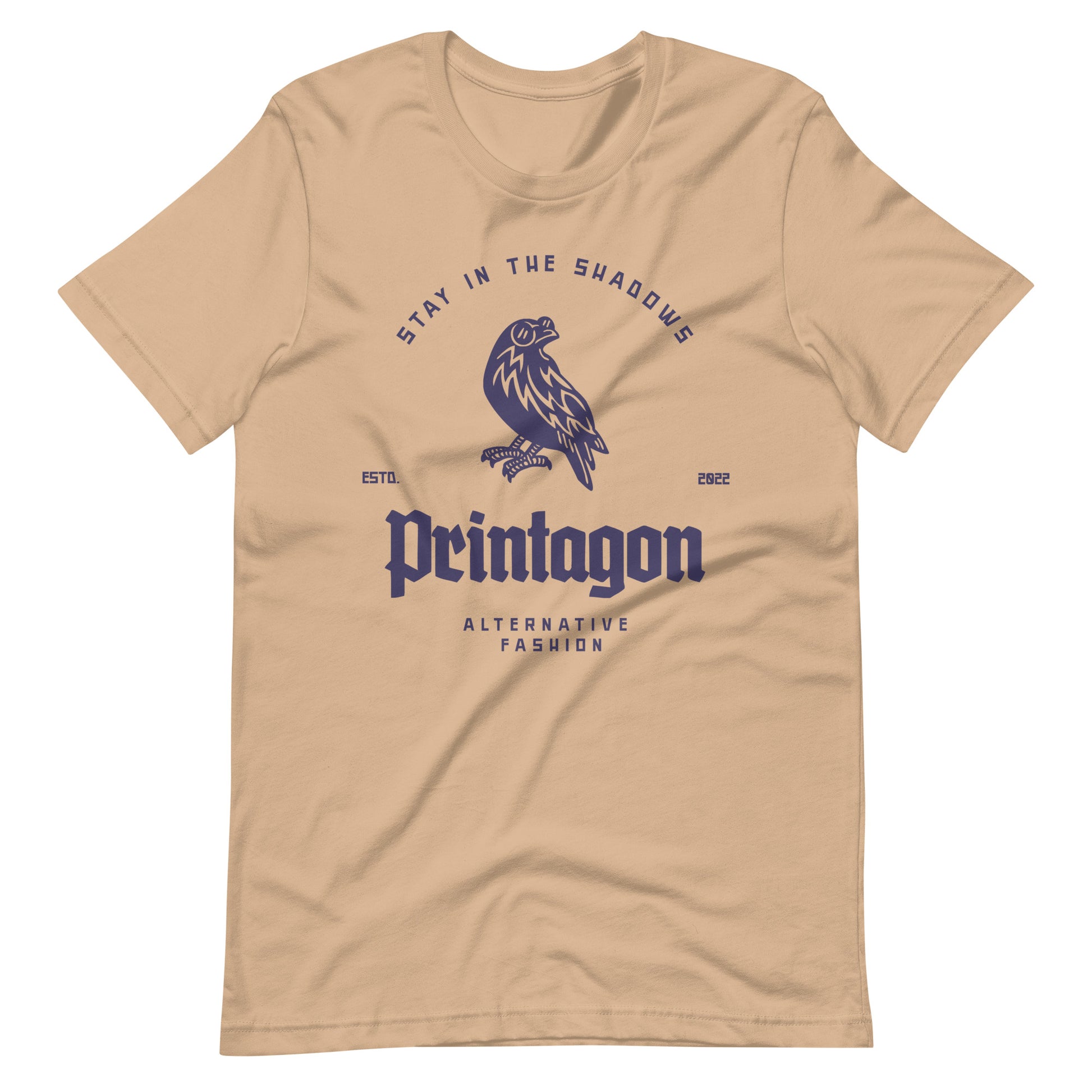 Printagon - Stay in The Shadows Unisex t-shirt - Tan / XS Printagon