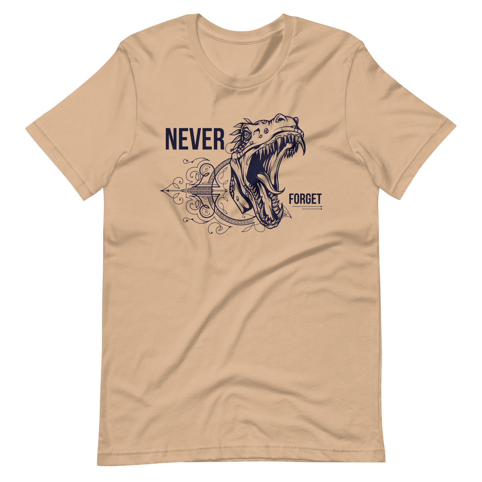 Printagon - Never Forget - Unisex T-shirt - Tan / XS