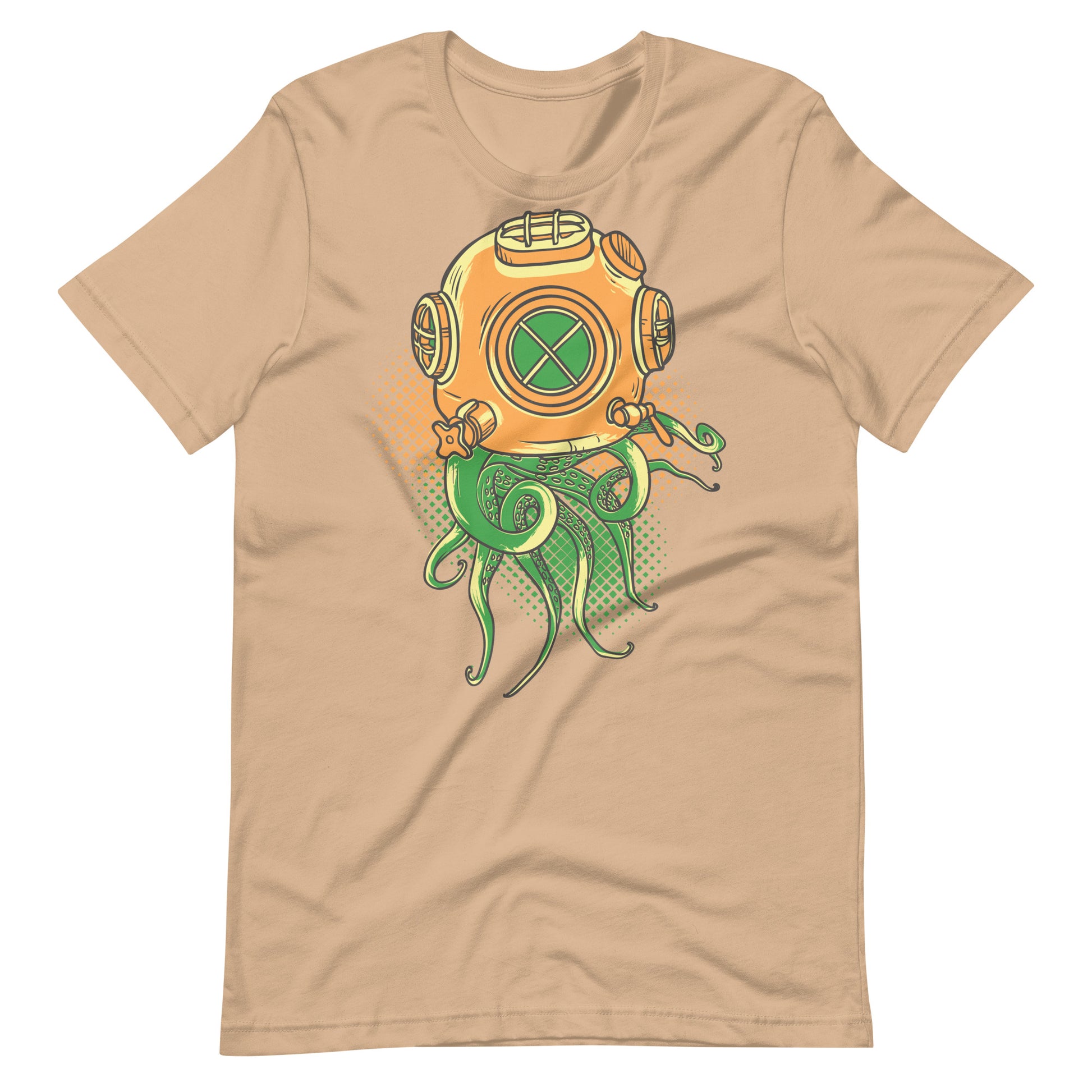 Printagon - Octopus - Unisex T-shirt - Tan / XS