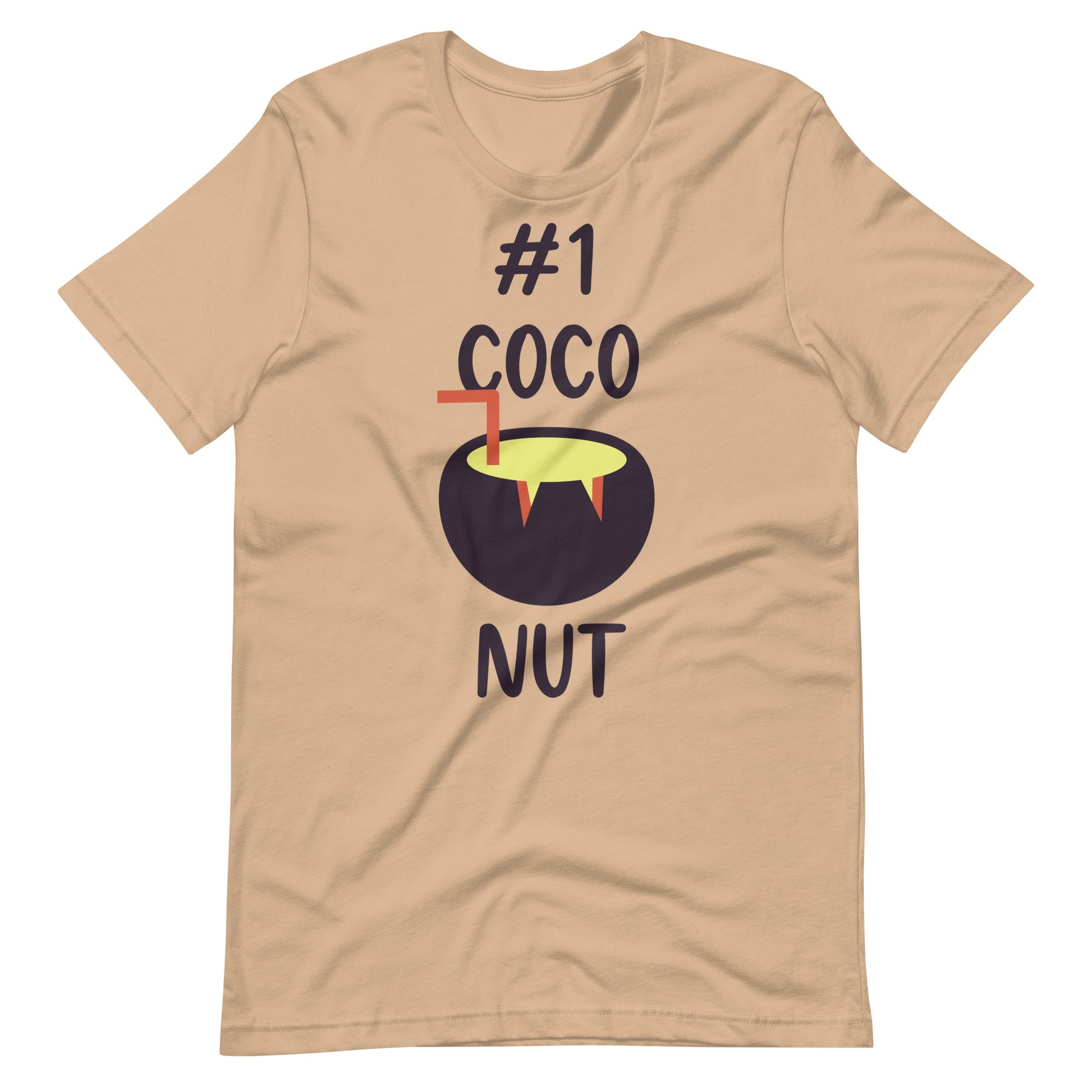 Printagon - Coconut #1 - Unisex T-shirt - Tan / XS