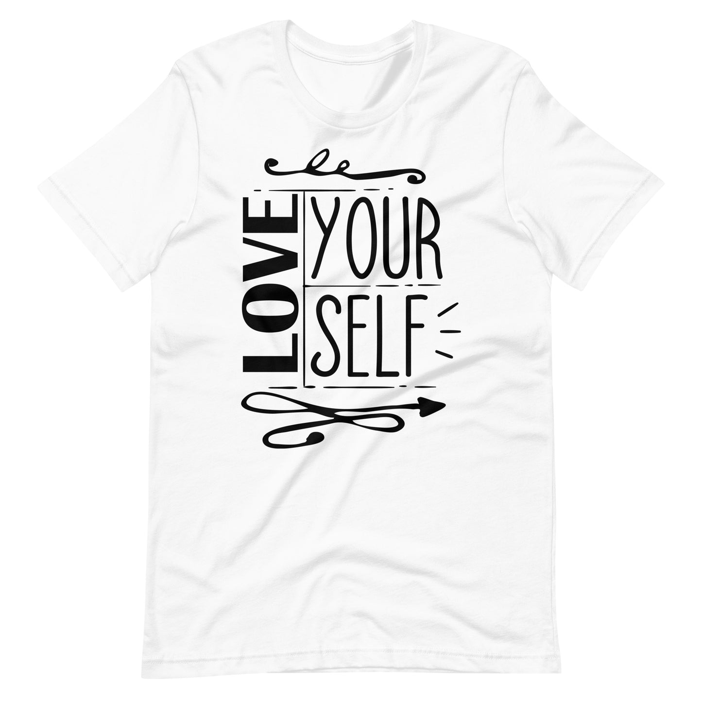 Printagon - Love Your Self - Unisex T-shirt - White / XS