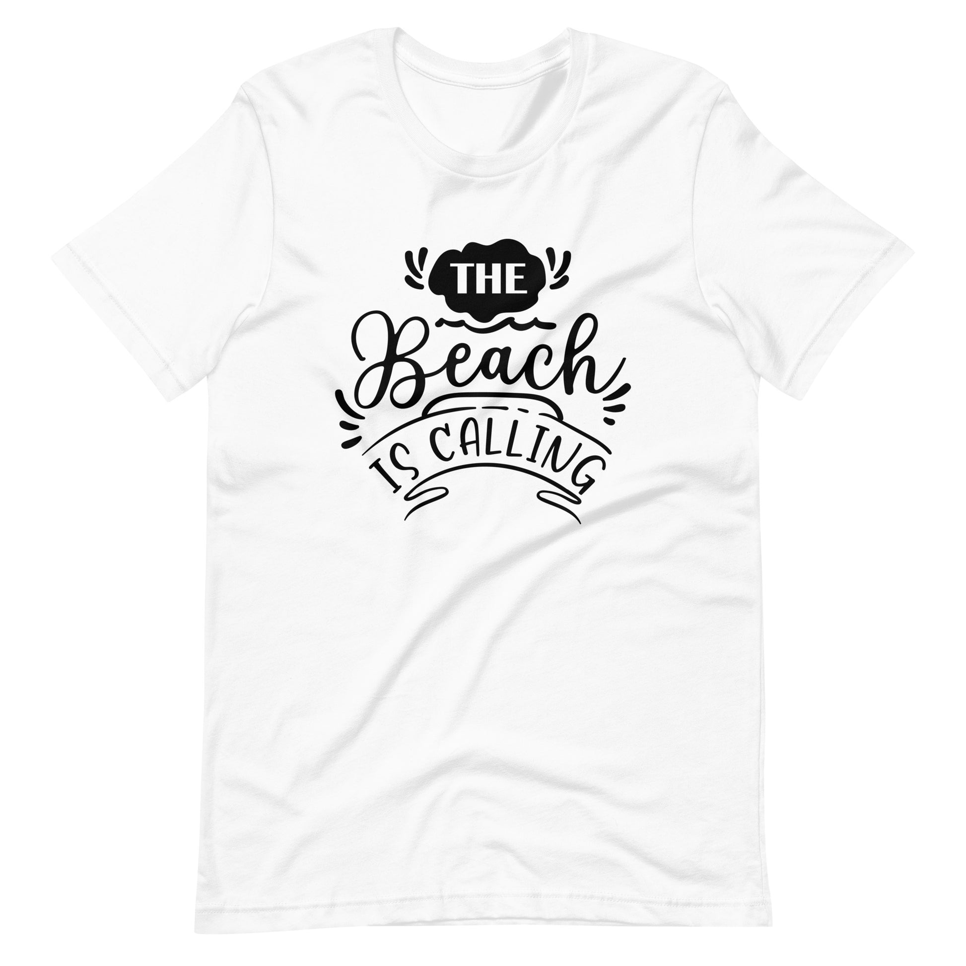 The Beach Is Calling - Unisex T-shirt - White / XS Printagon