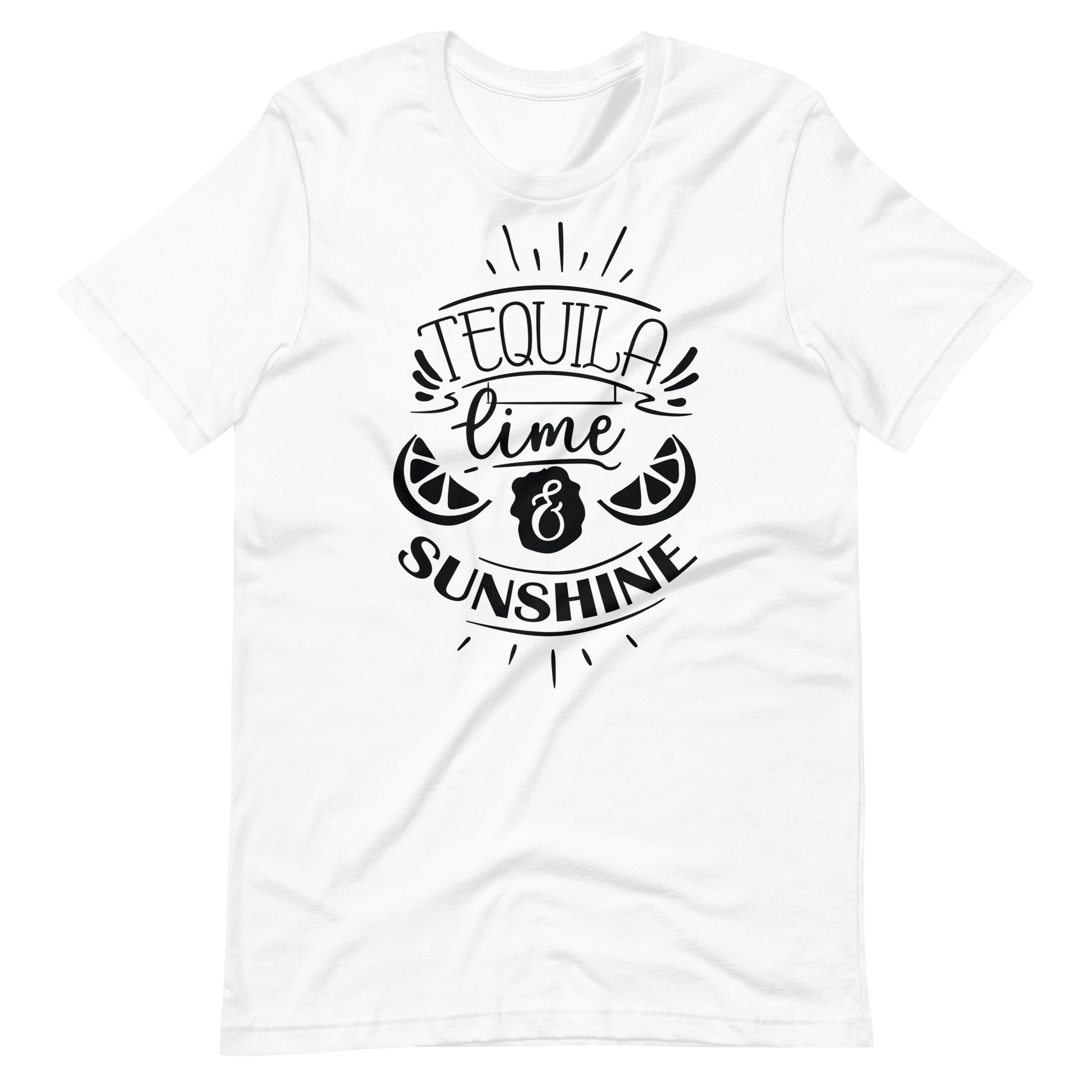 Tequila Time & Sunshine - Unisex T-shirt - White / XS Printagon