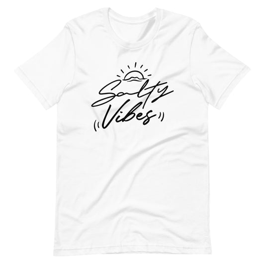 Salty Vibes - Unisex T-shirt - White / XS Printagon