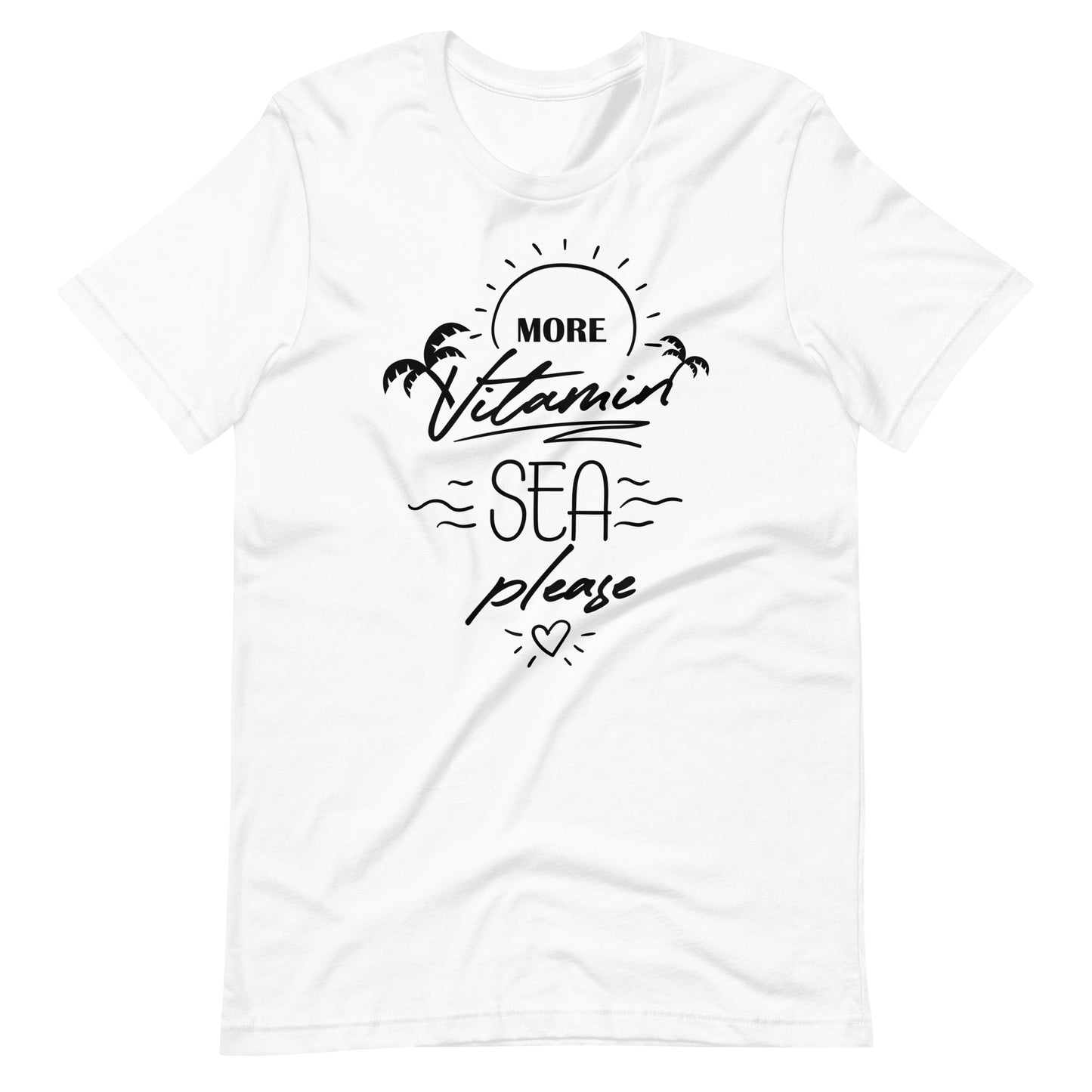 Printagon - More Vitamin Sea Please - Unisex T-shirt - White / XS