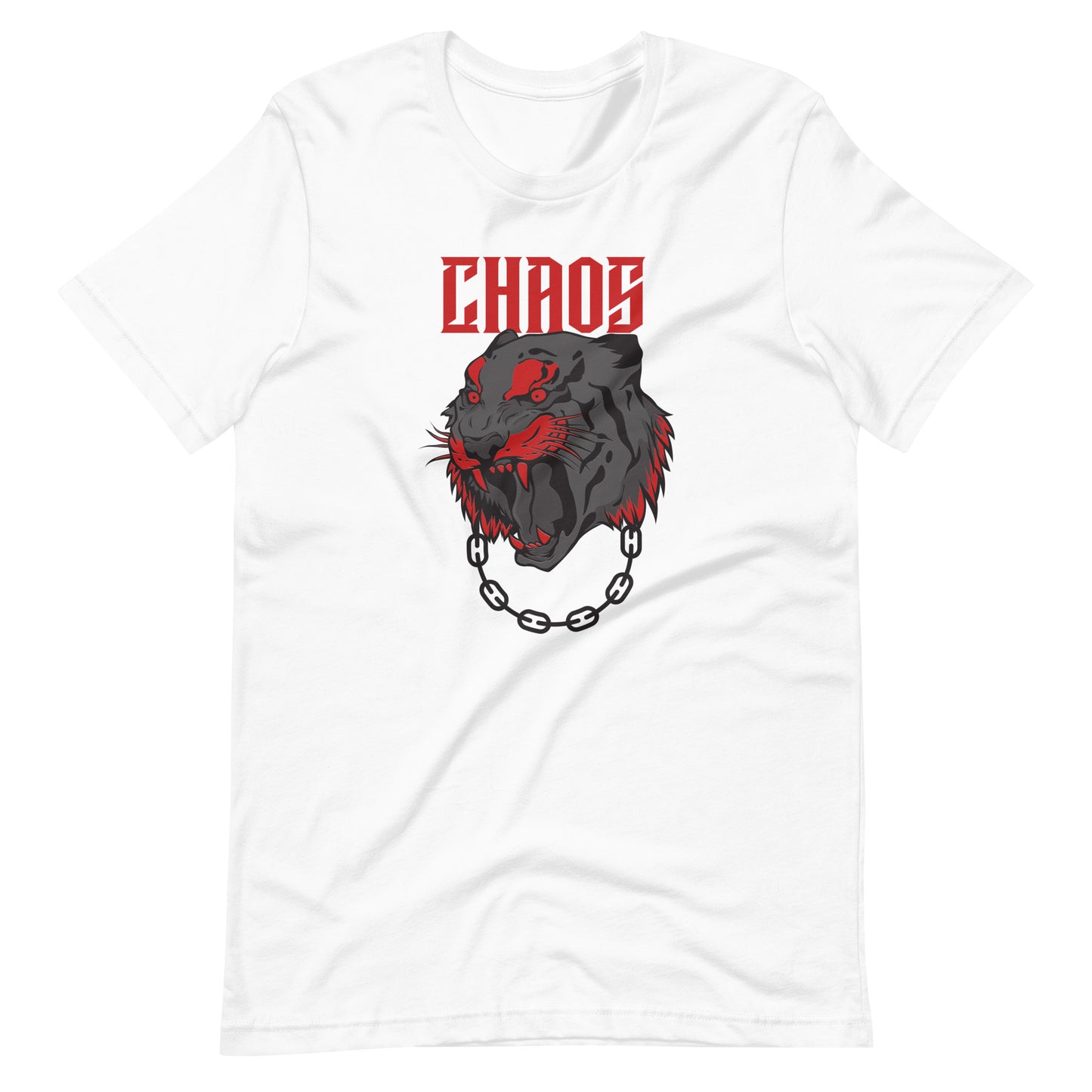 Printagon - Chros Lion - Unisex T-shirt - White / XS