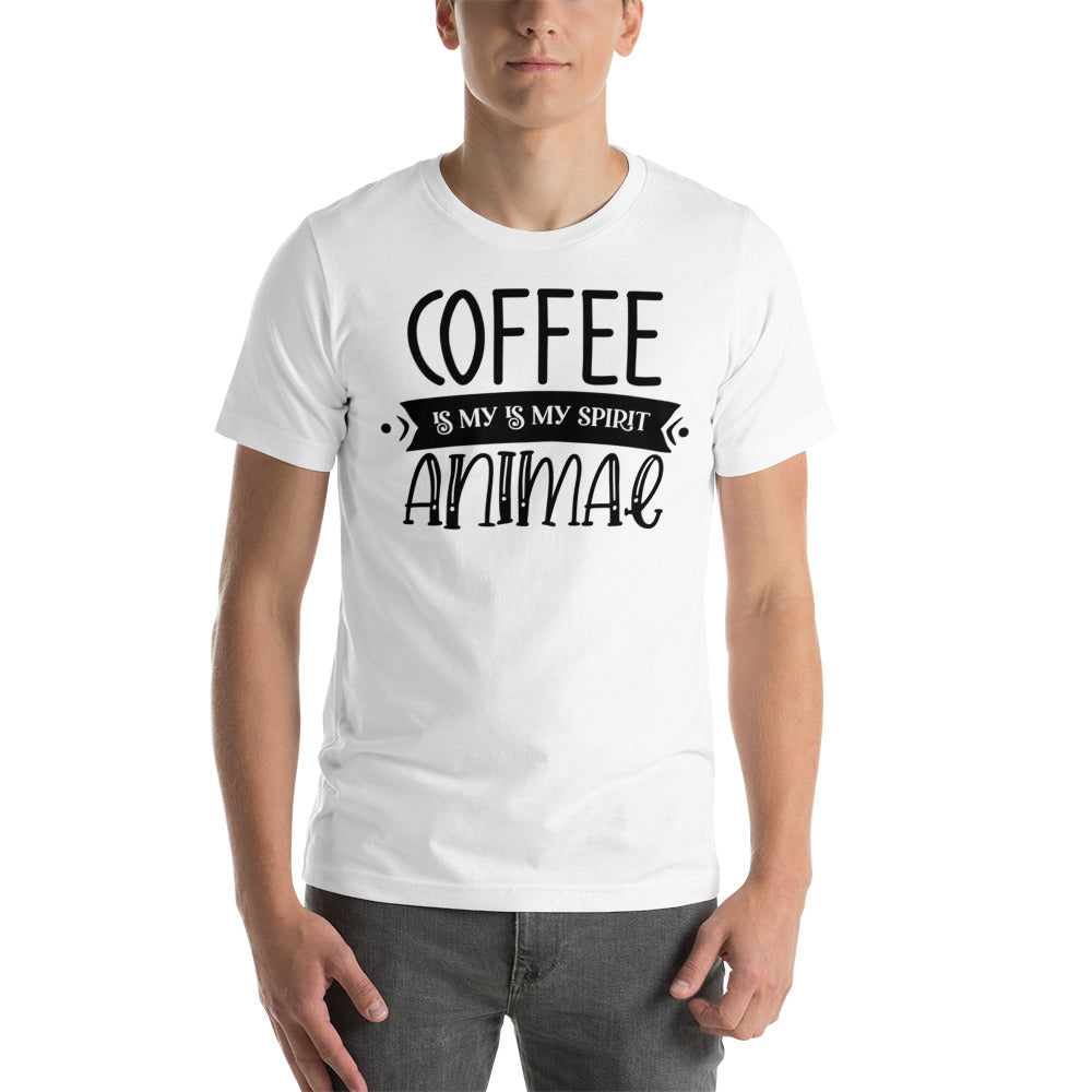 Printagon - Coffee Is My Is My Spirit Animal - Unisex T-shirt -