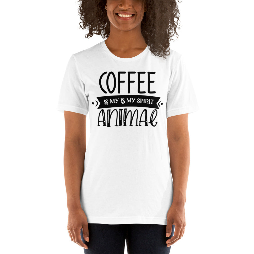 Printagon - Coffee Is My Is My Spirit Animal - Unisex T-shirt -