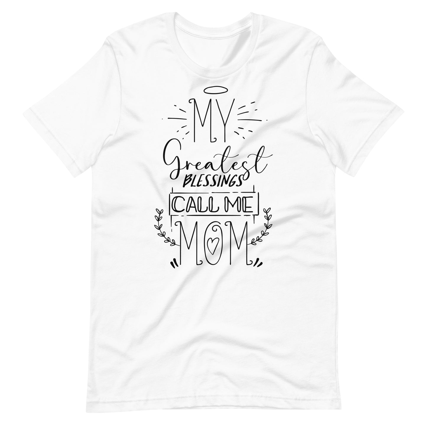 Printagon - My Greatest Blessings Call Me Mom - T-shirt - White / XS