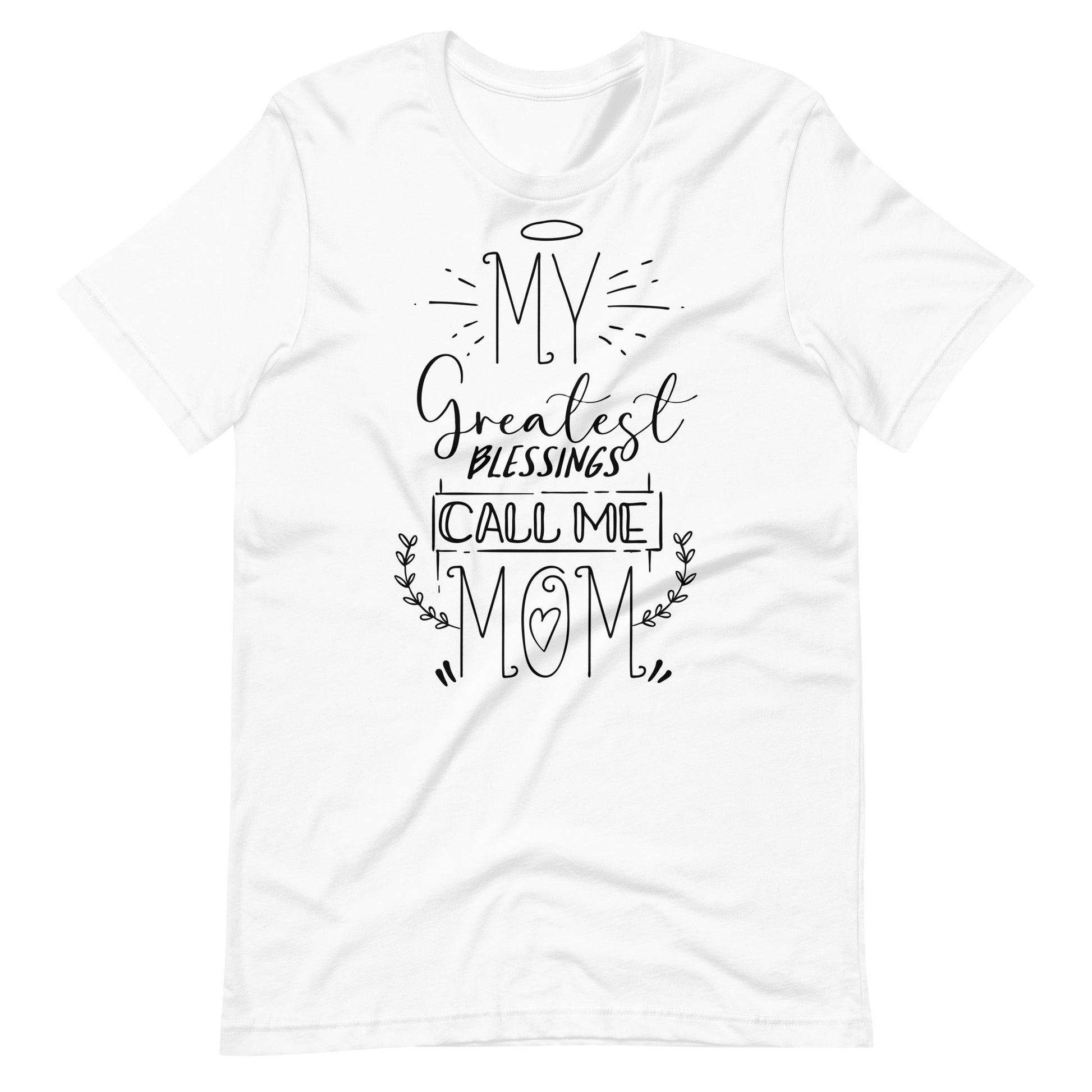 Printagon - My Greatest Blessings Call Me Mom - T-shirt - White / XS