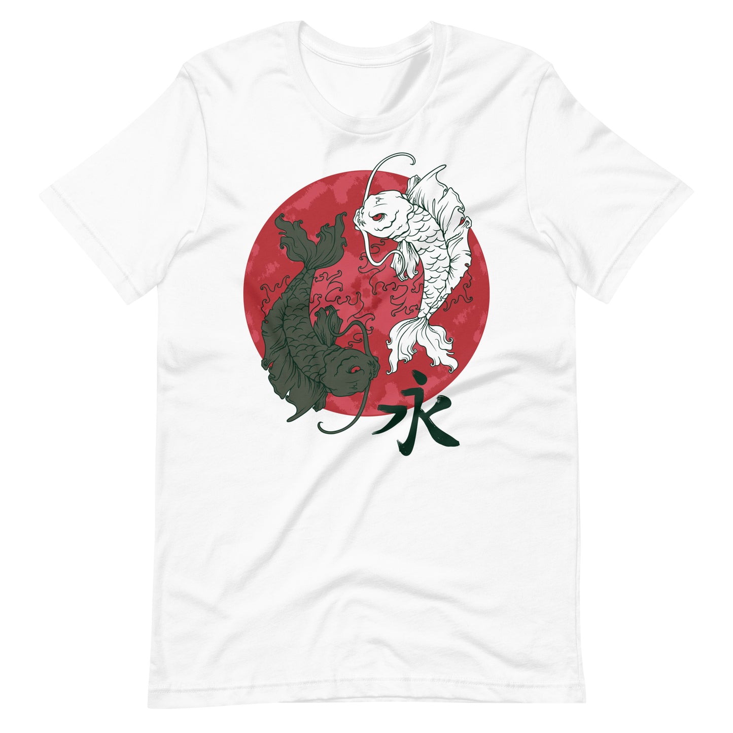 Printagon - Koi Fish - Unisex T-shirt - White / XS