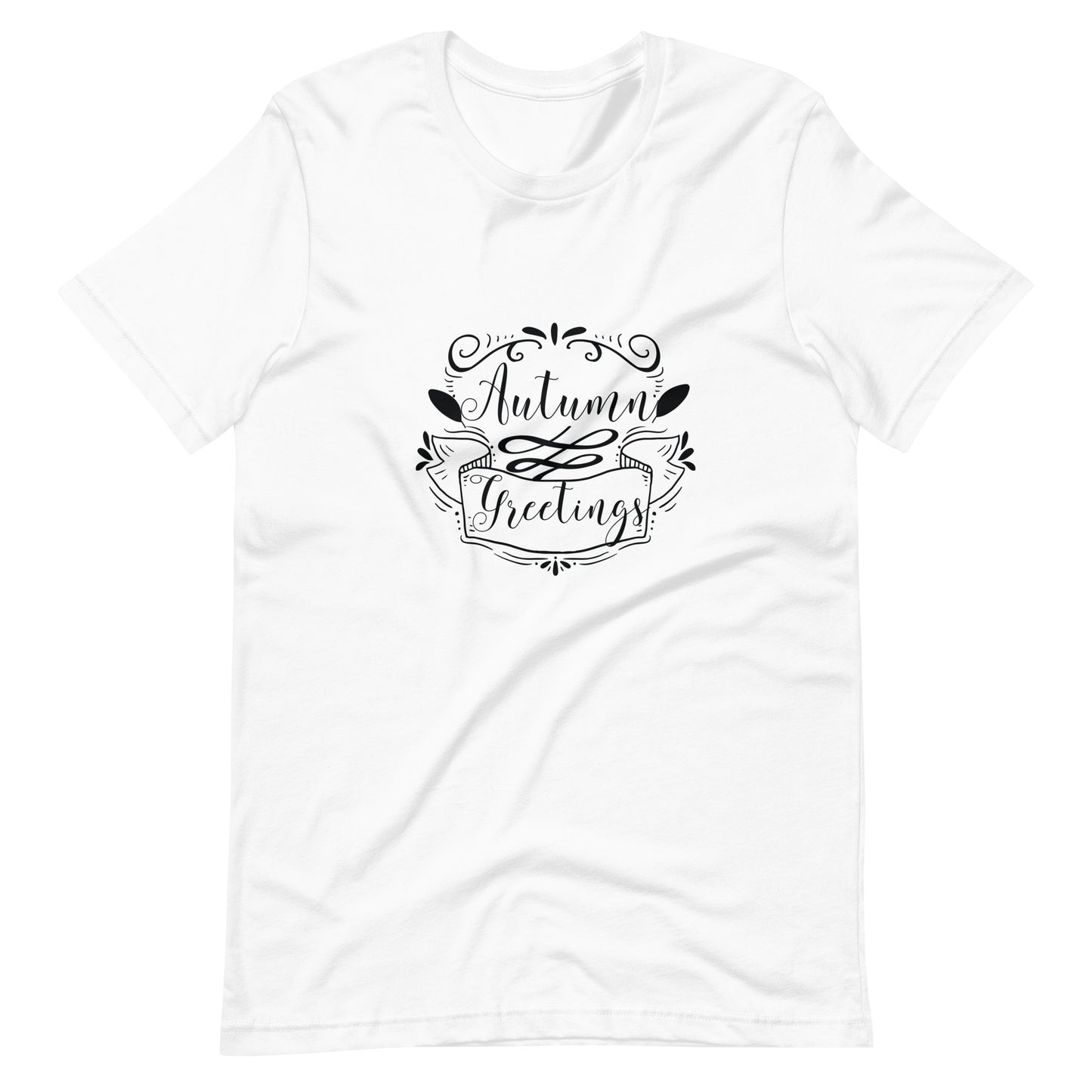 Printagon - Autumn Greetings - Unisex T-shirt - White / XS