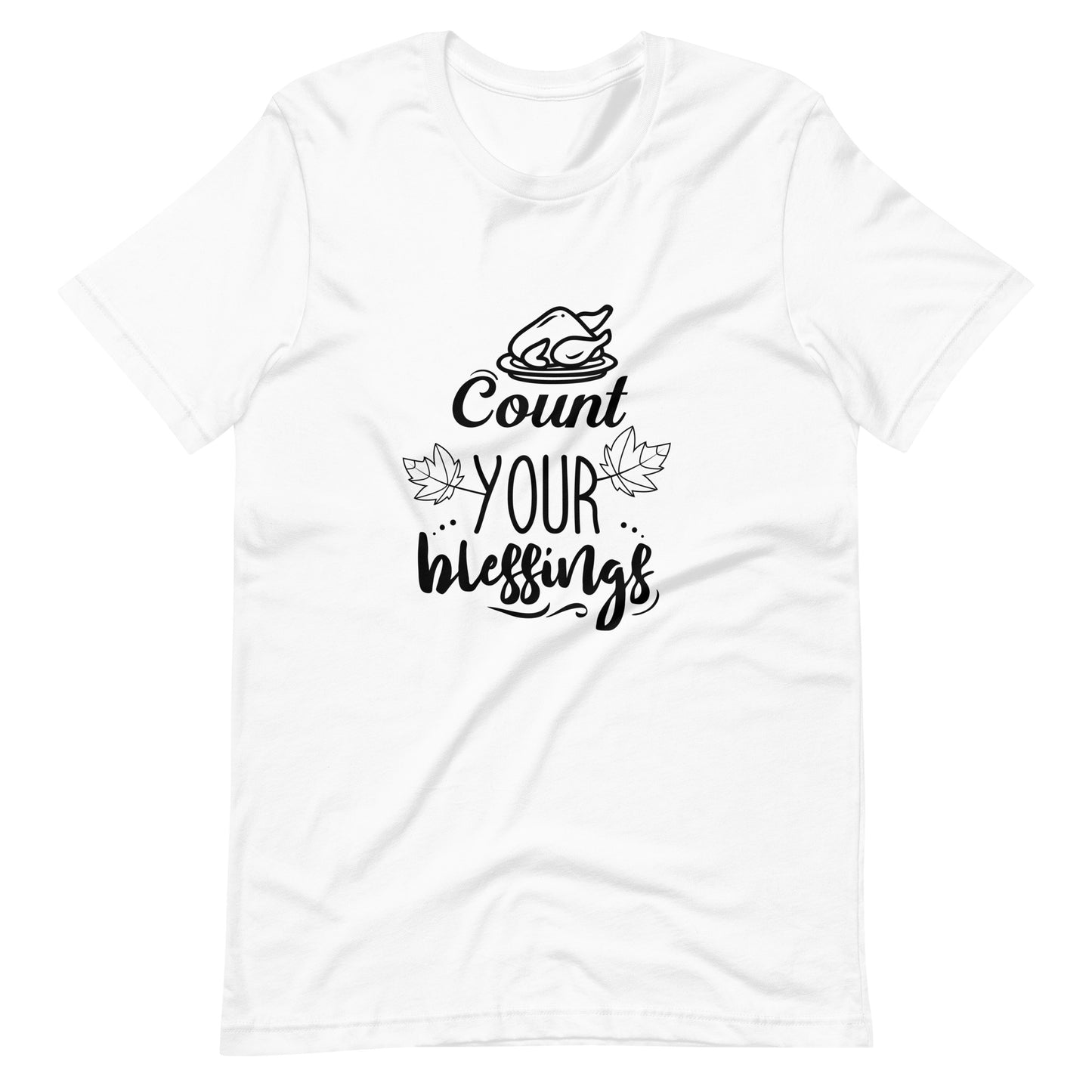 Printagon - Count Your Blessings 002 - Unisex T-shirt - White / XS