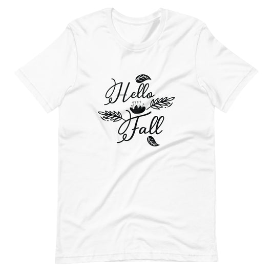 Printagon - Hello Fall - Unisex T-shirt - White / XS