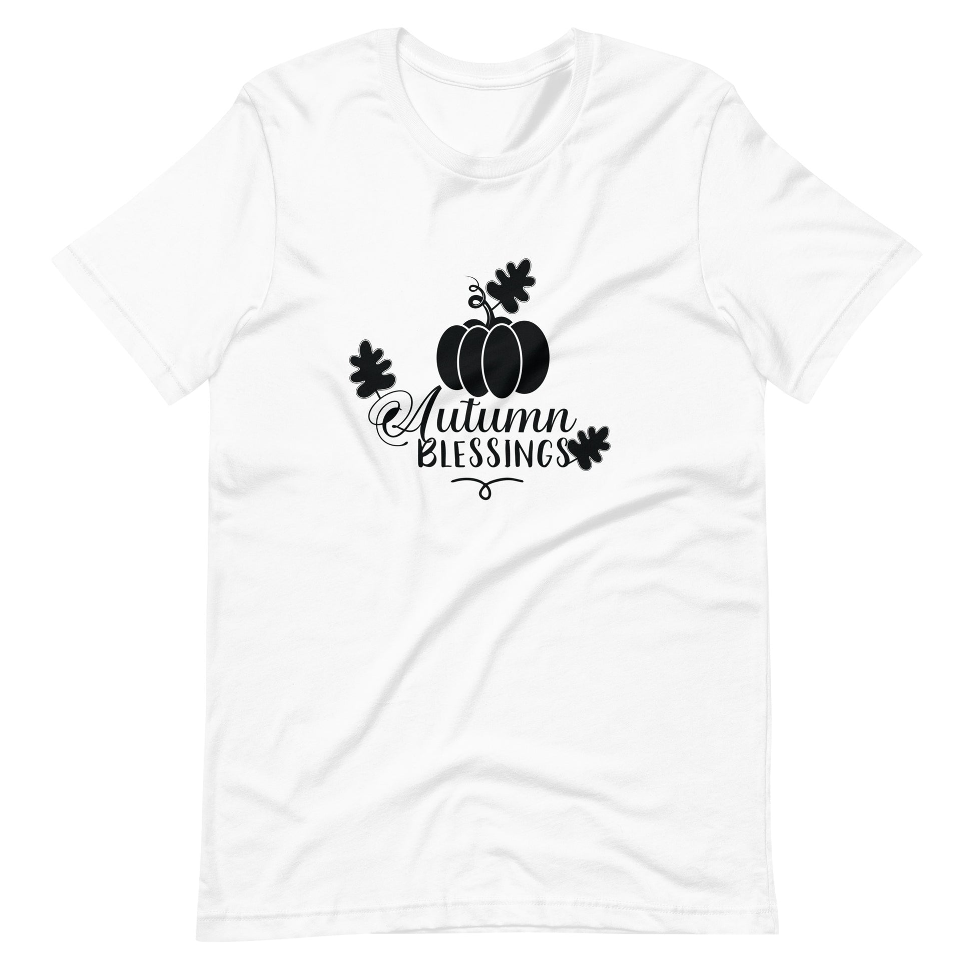 Printagon - Autumn Blessings - Unisex T-shirt - White / XS