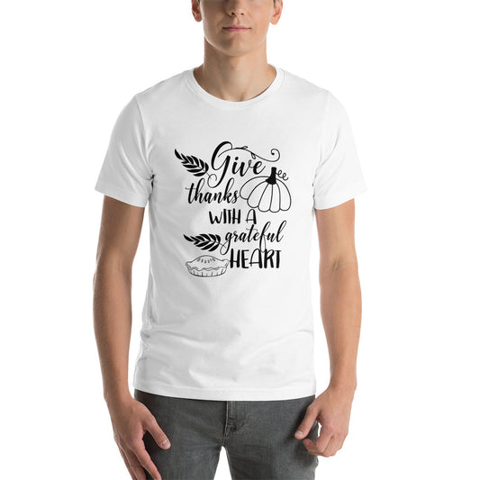 Printagon - Give Thanks With A Grateful Heart - Unisex T-shirt -