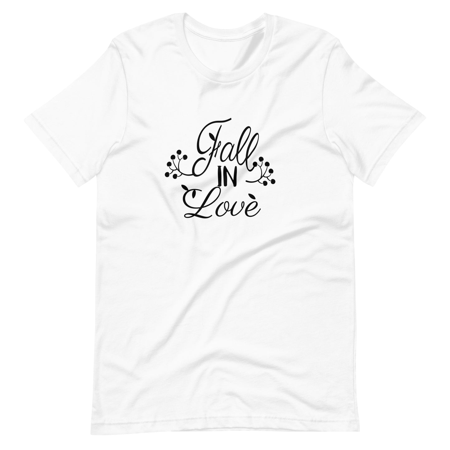 Printagon - Fall In Love - Unisex T-shirt - White / XS