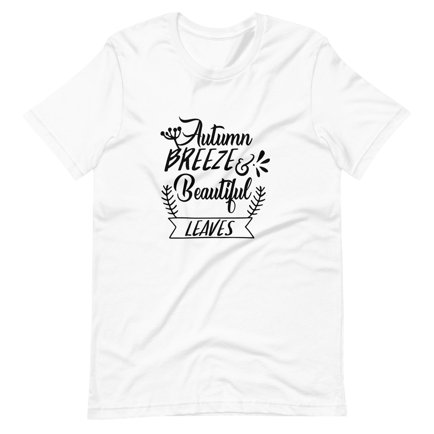 Printagon - Autumn Breeze And Beautiful Leaves 002 - Unisex T-shirt - White / XS