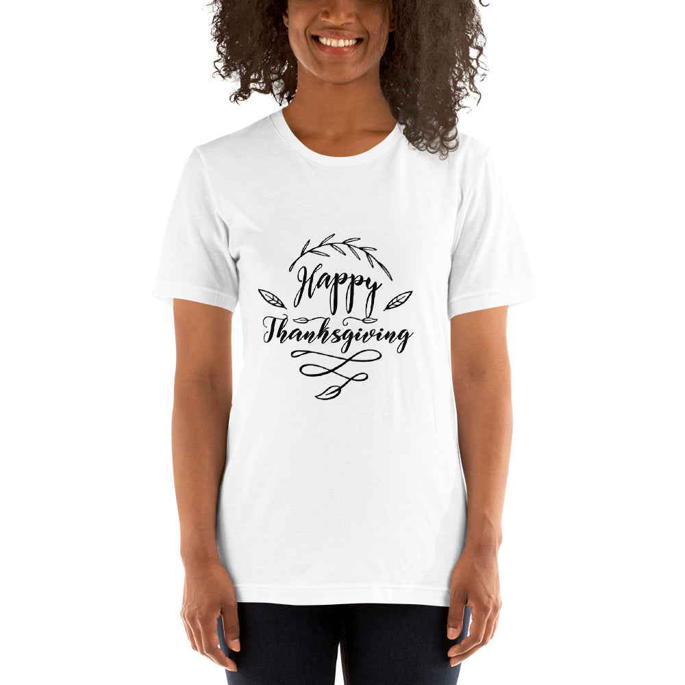 Printagon - Happy Thanks Giving - Unisex T-shirt -