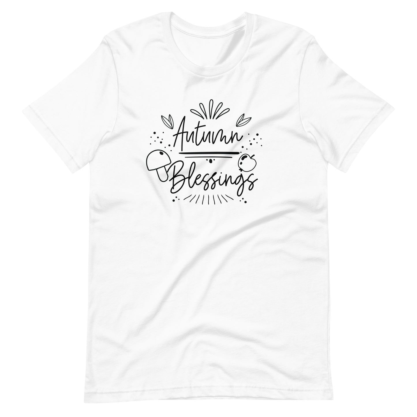 Printagon - Autumn Blessings - Unisex T-shirt - White / XS