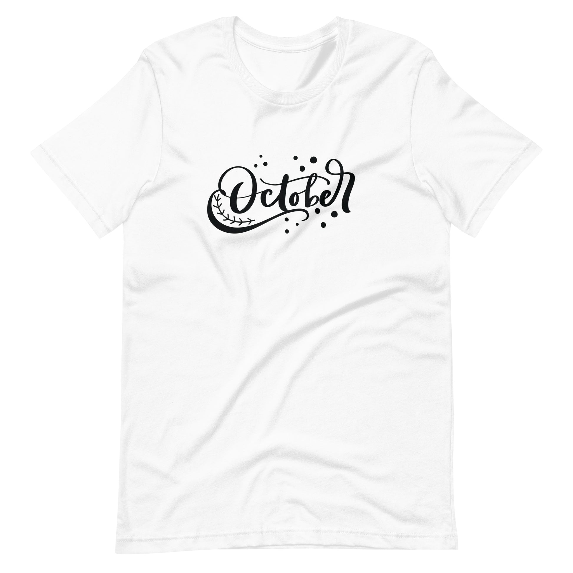 October - Unisex T-shirt - White / XS Printagon