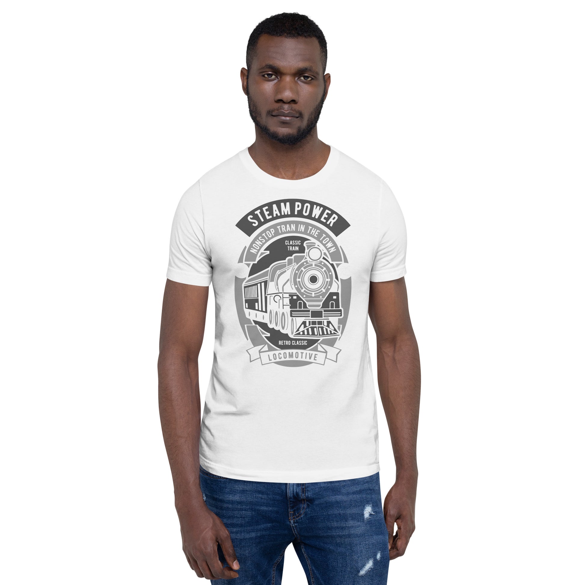 Steam Power Nonstop Train In The Town - T-shirt - Printagon