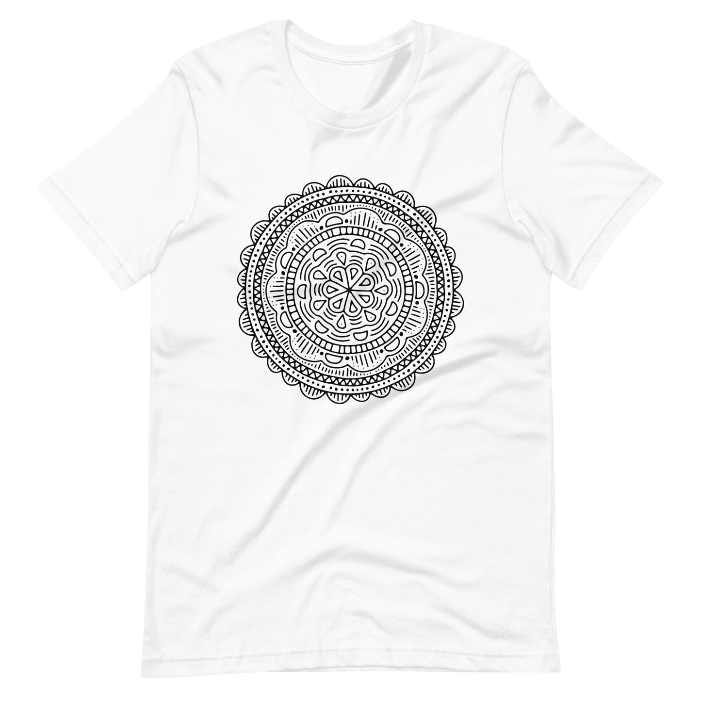 Printagon - Mandala 121 - T-shirt - White / XS