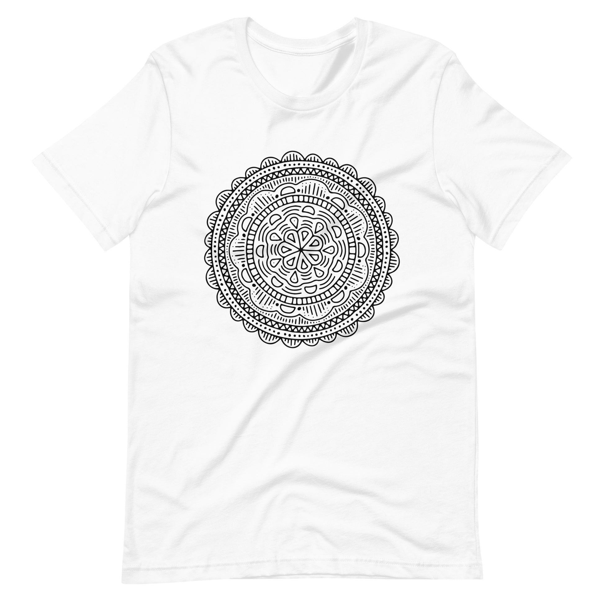 Printagon - Mandala 121 - T-shirt - White / XS