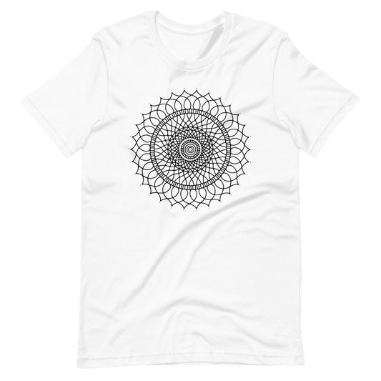 Printagon - Mandala 128 - T-shirt - White / XS