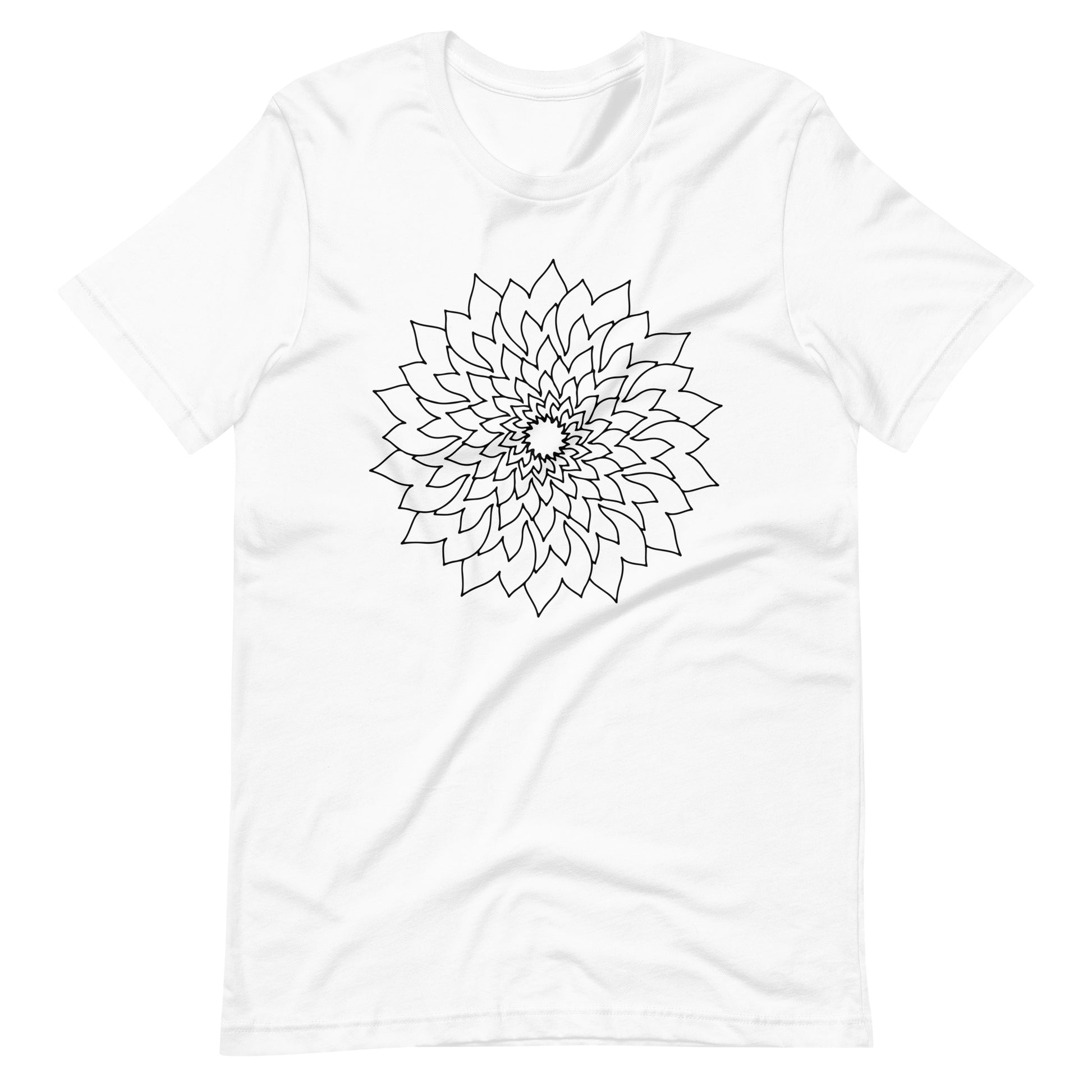 Printagon - Mandala 135 - T-shirt - White / XS