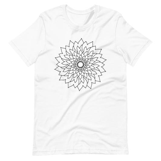 Printagon - Mandala 135 - T-shirt - White / XS