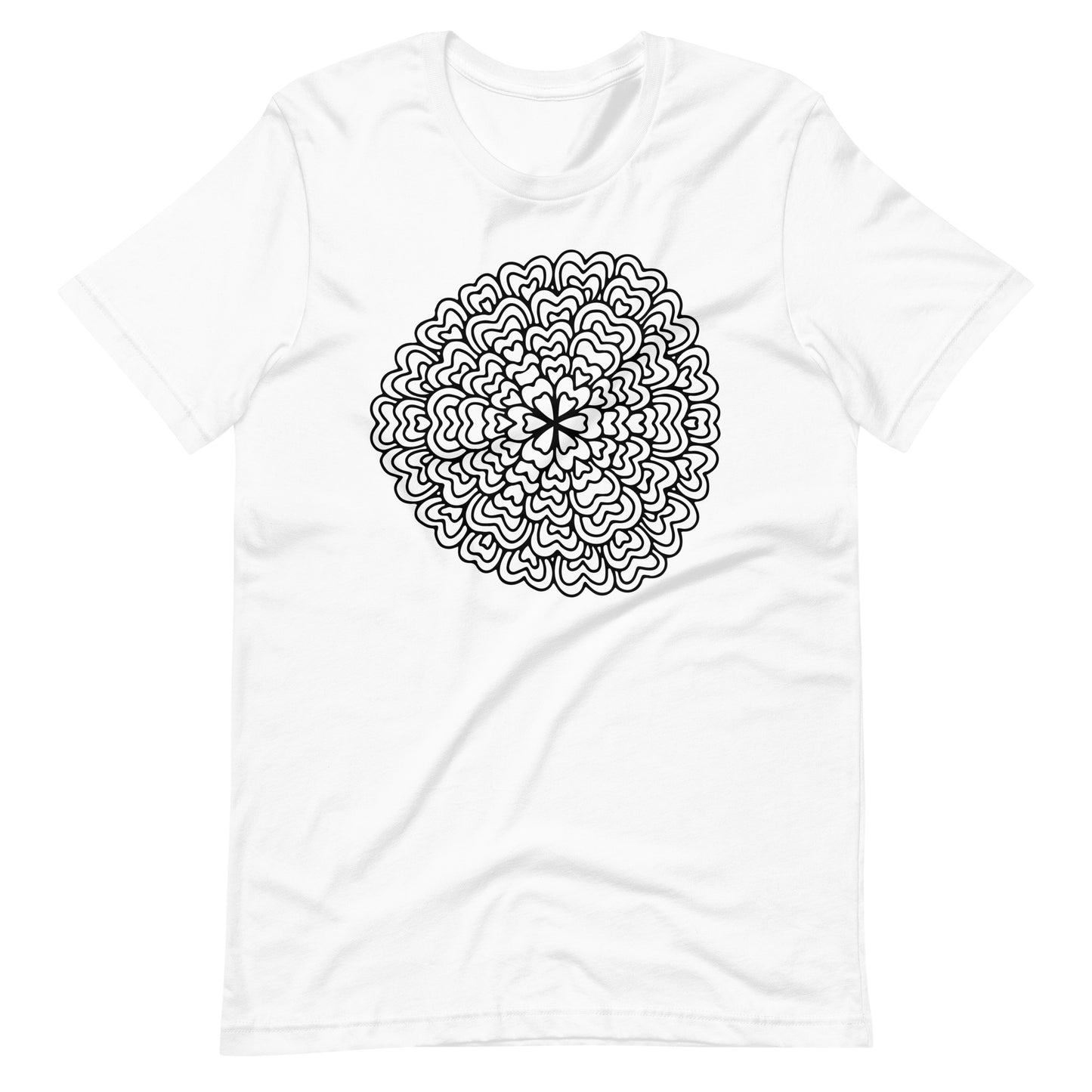 Printagon - Mandala 140 - T-shirt - White / XS