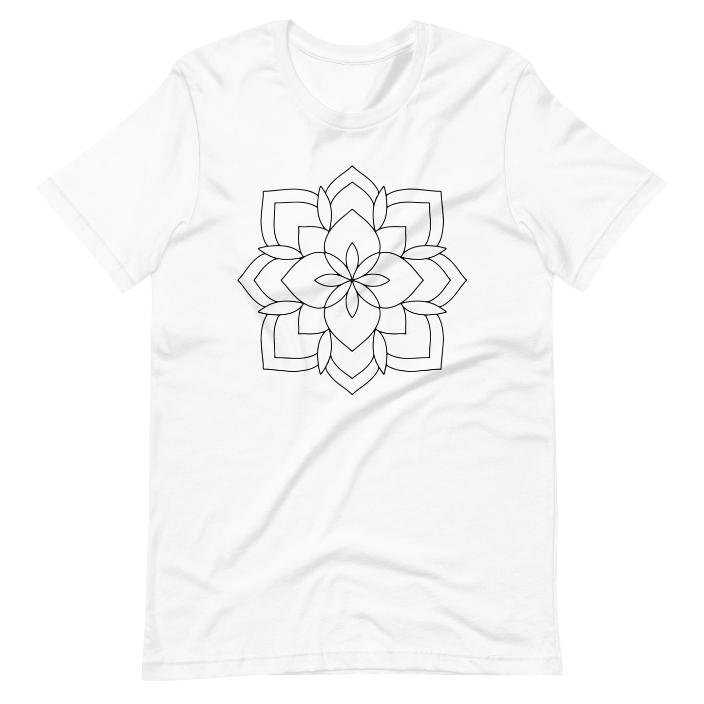 Printagon - Mandala 142 - T-shirt - White / XS