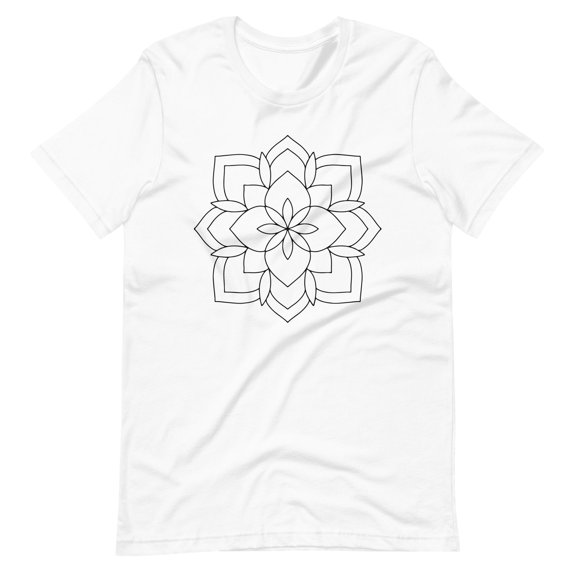 Printagon - Mandala 142 - T-shirt - White / XS