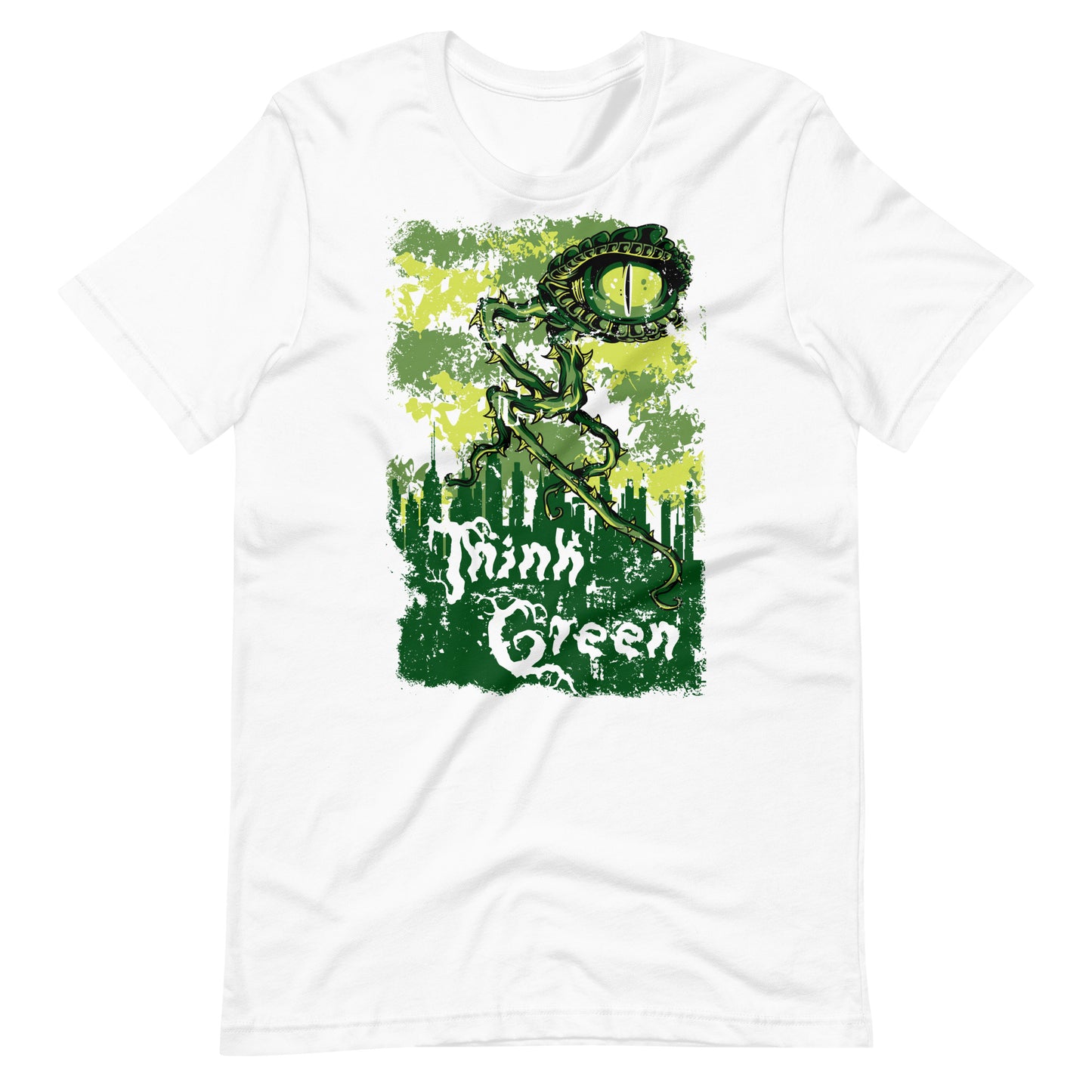 Printagon - Think Green - T-shirt - White / XS