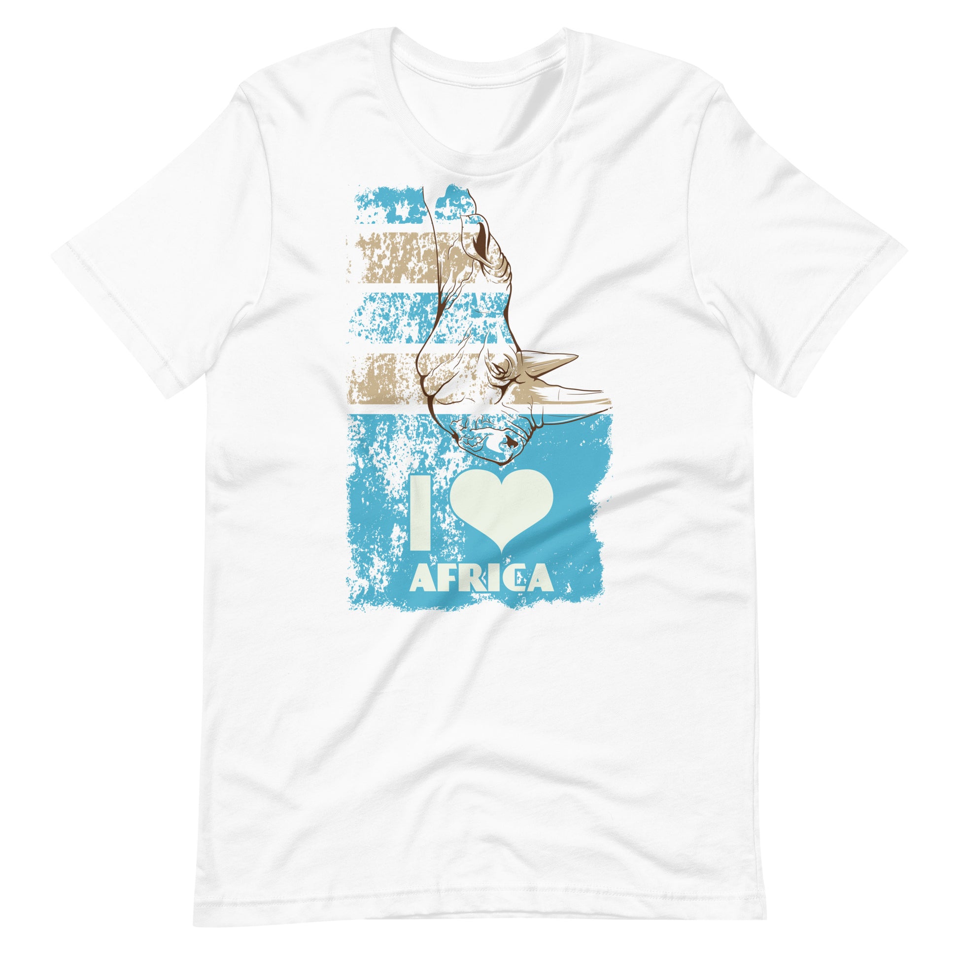 Printagon - I Love Africa - T-shirt - White / XS