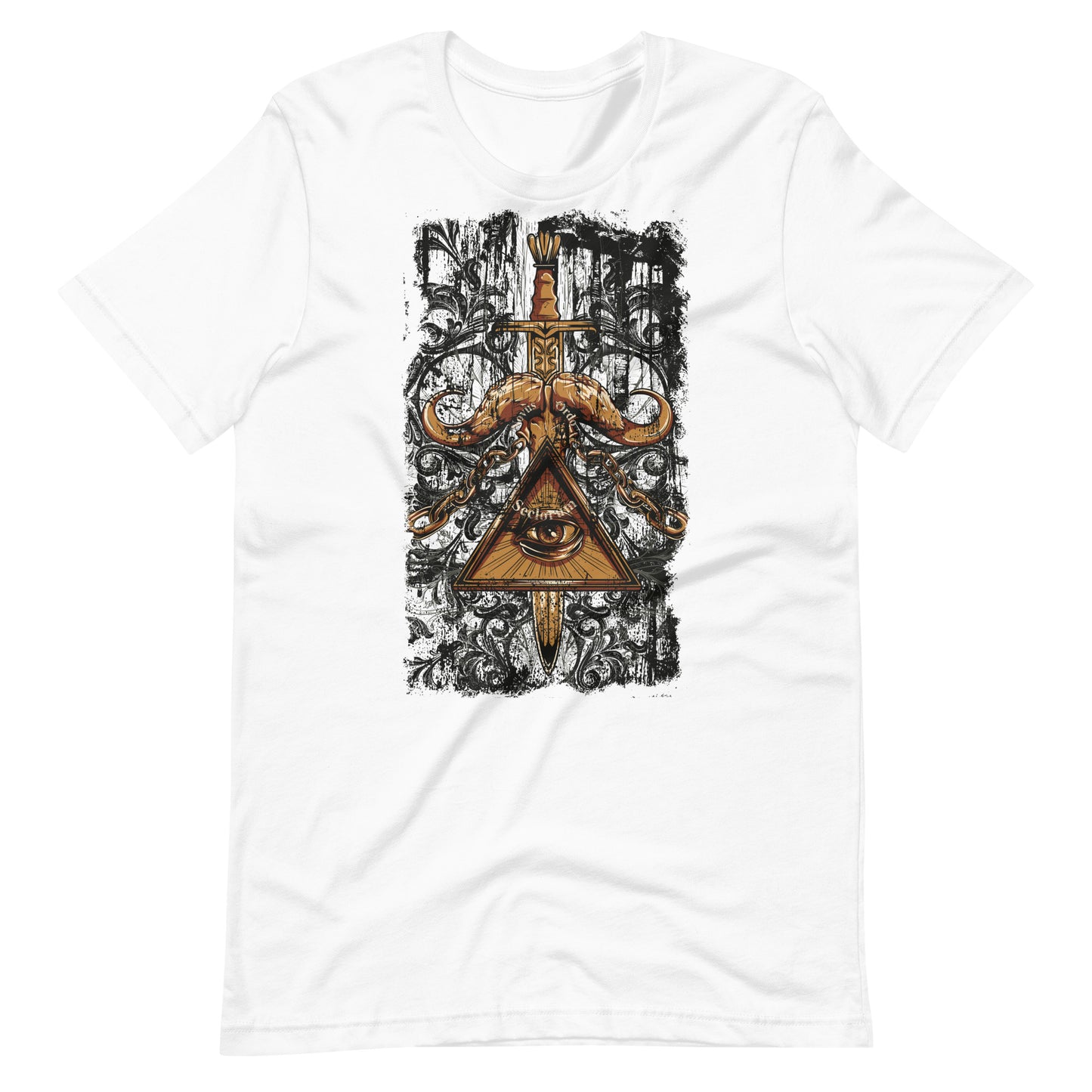 Printagon - Illuminati Sword - T-shirt - White / XS