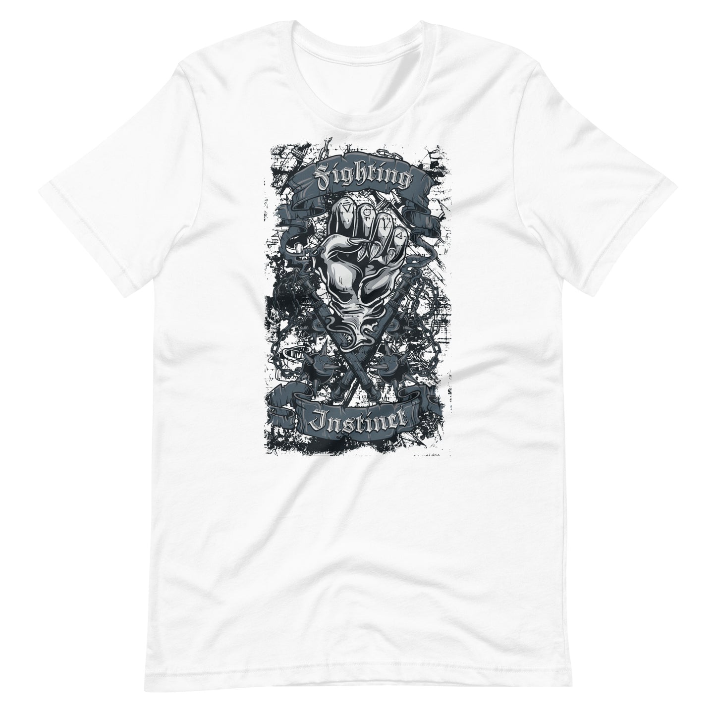 Printagon - Fighting Instinct - T-shirt - White / XS