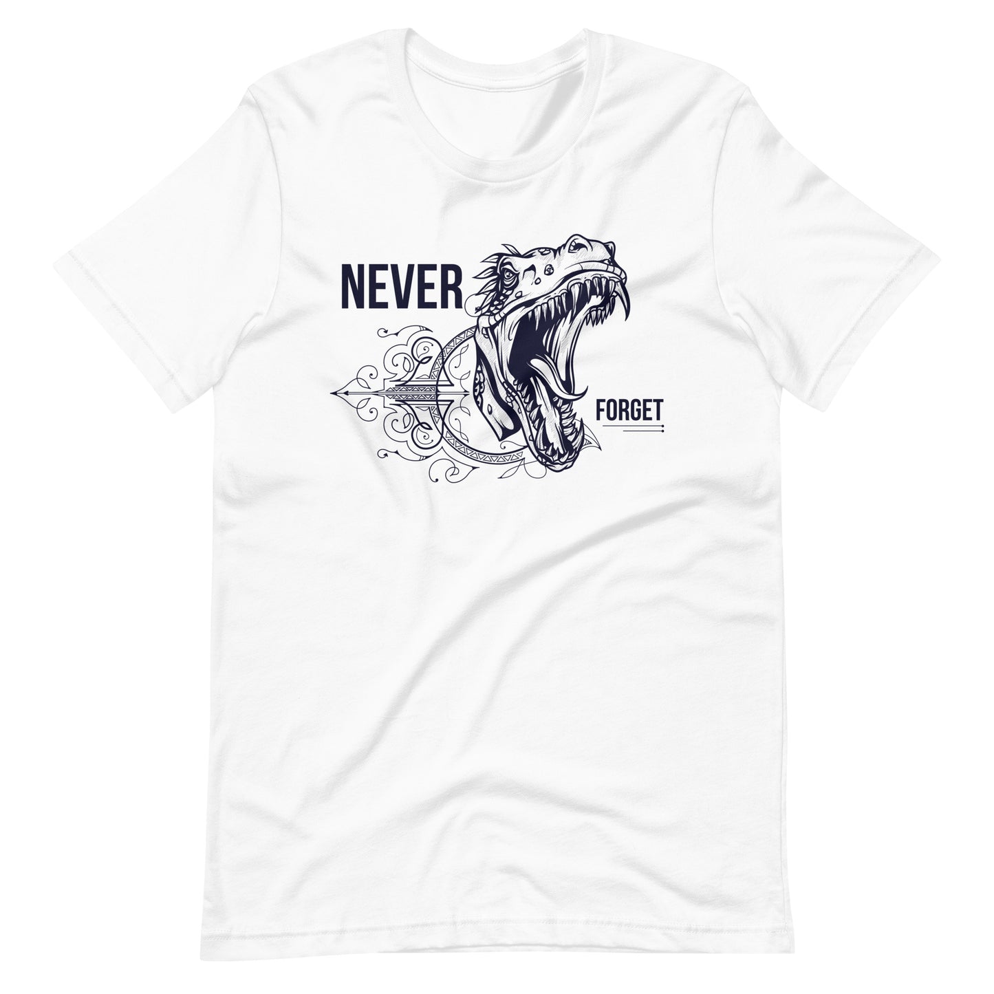 Printagon - Never Forget - Unisex T-shirt - White / XS