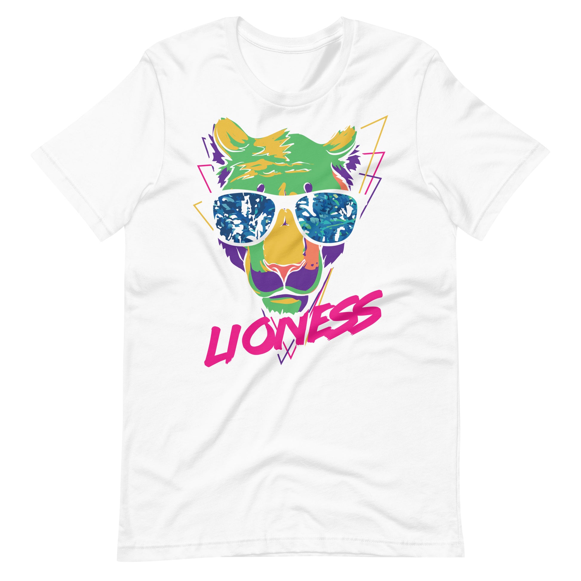 Printagon - Lioness - Unisex T-shirt - White / XS