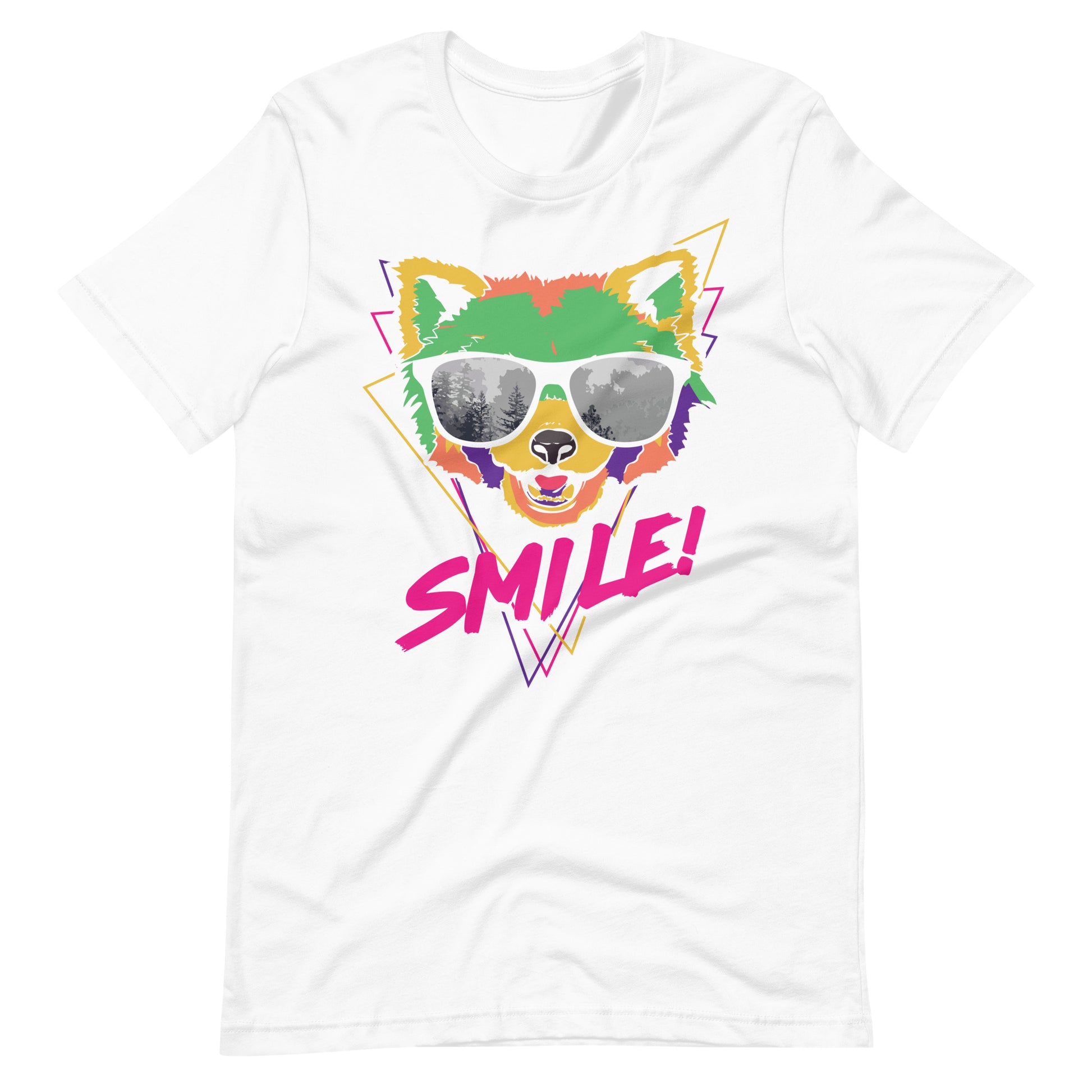 Printagon - Smile - Unisex T-shirt - White / XS