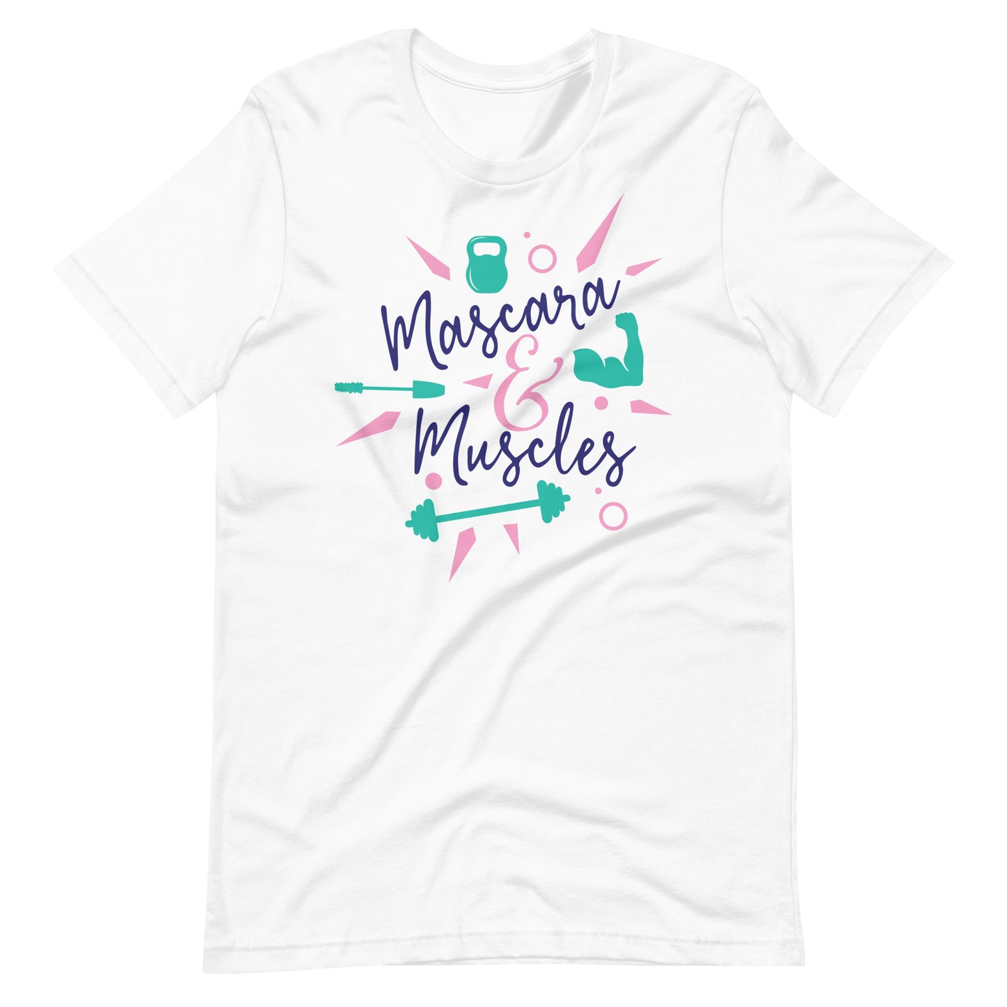 Printagon - Mascara & Muscles - T-shirt - White / XS