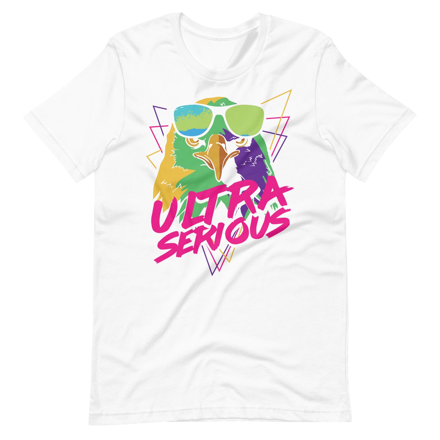 Printagon - Ultra Serious - Unisex T-shirt - White / XS