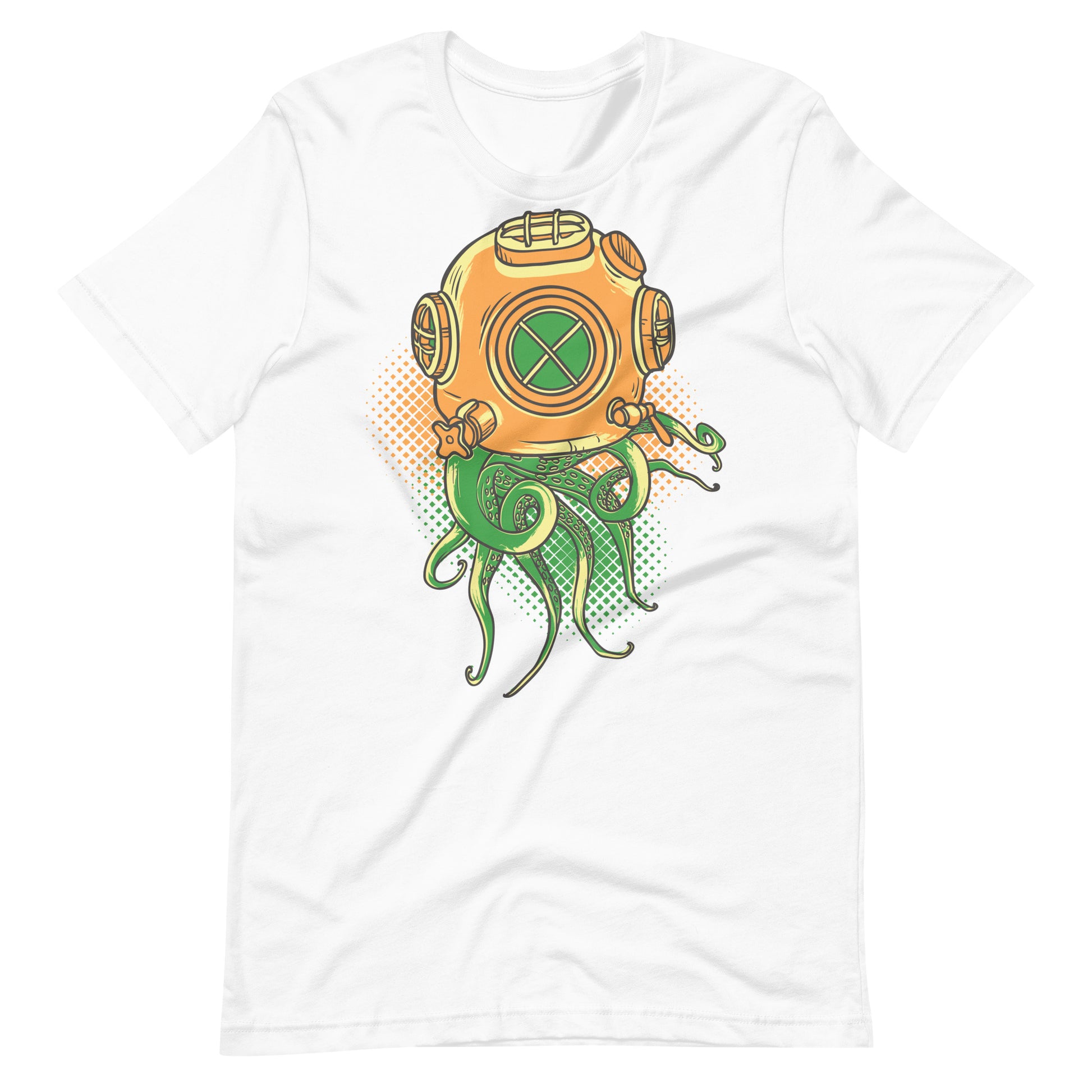 Printagon - Octopus - Unisex T-shirt - White / XS