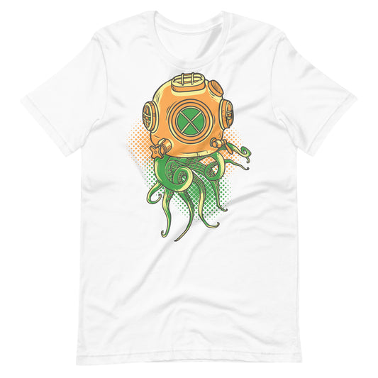 Printagon - Octopus - Unisex T-shirt - White / XS